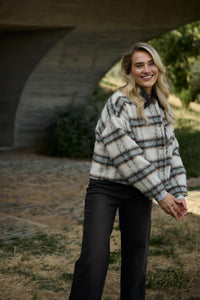 Debora Jacket | Offwhite/Chocolate