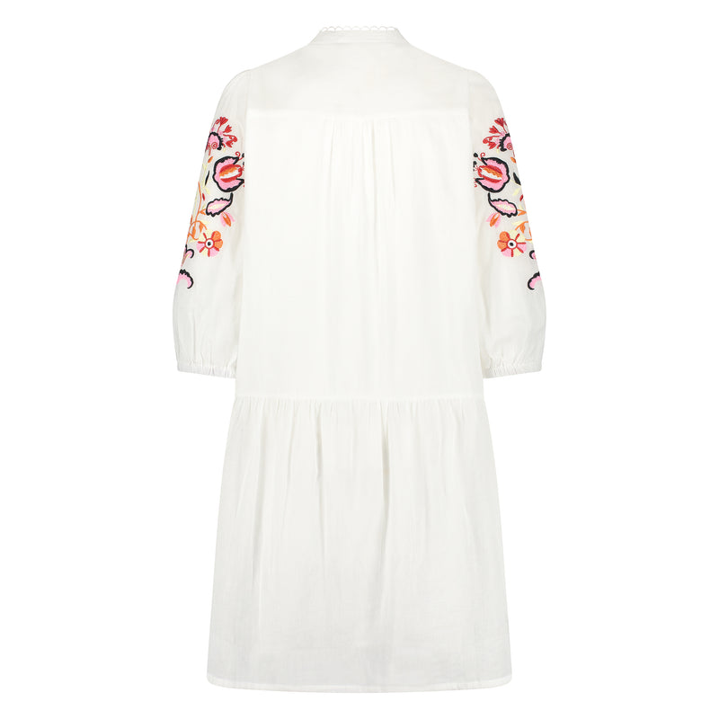 Ame Dress Embroidery Off White