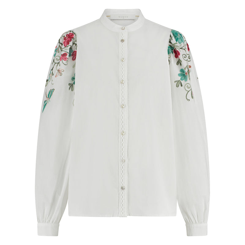 Brenda Blouse Embroidery Off White