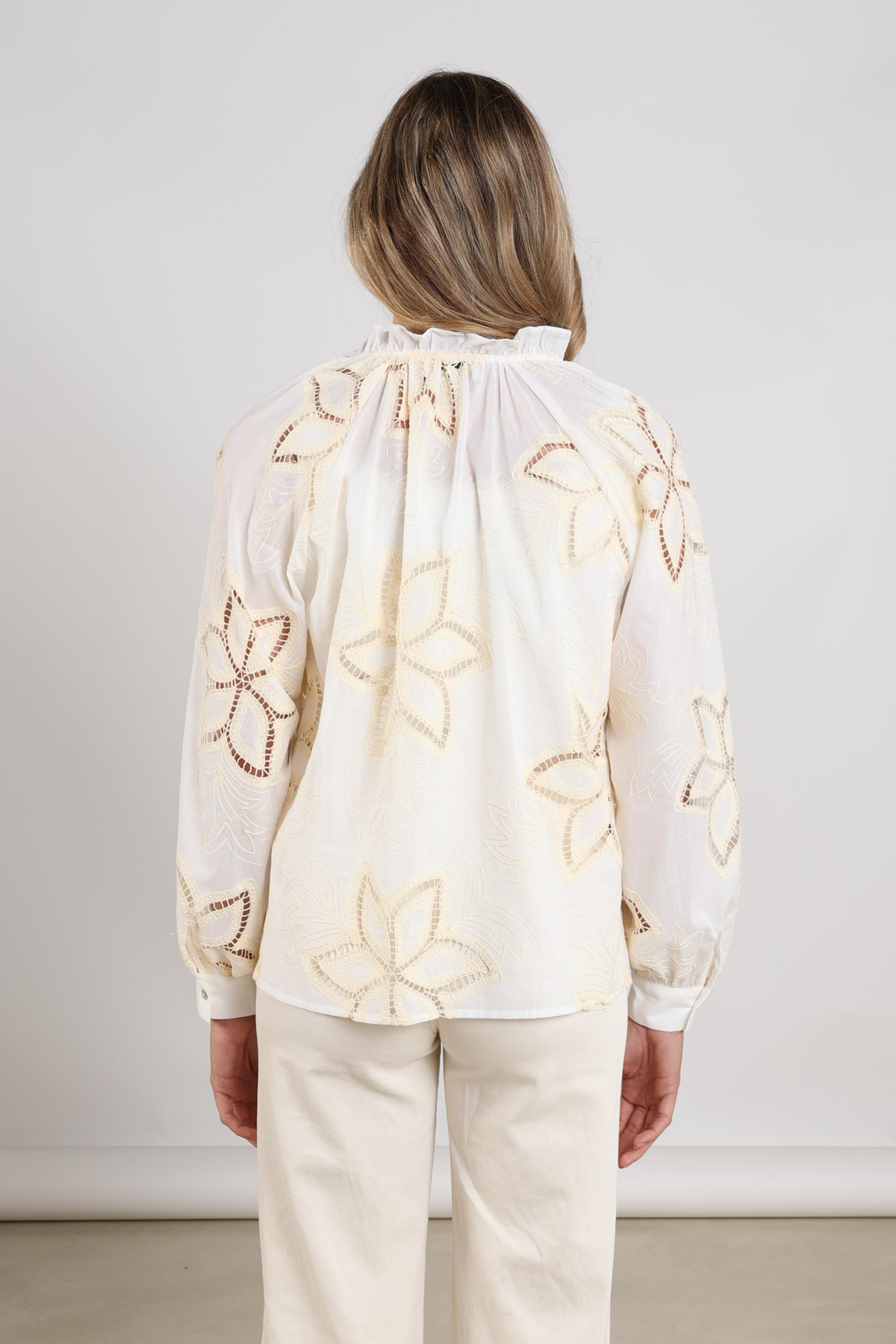 Bridget Blouse Embroidery | Off White