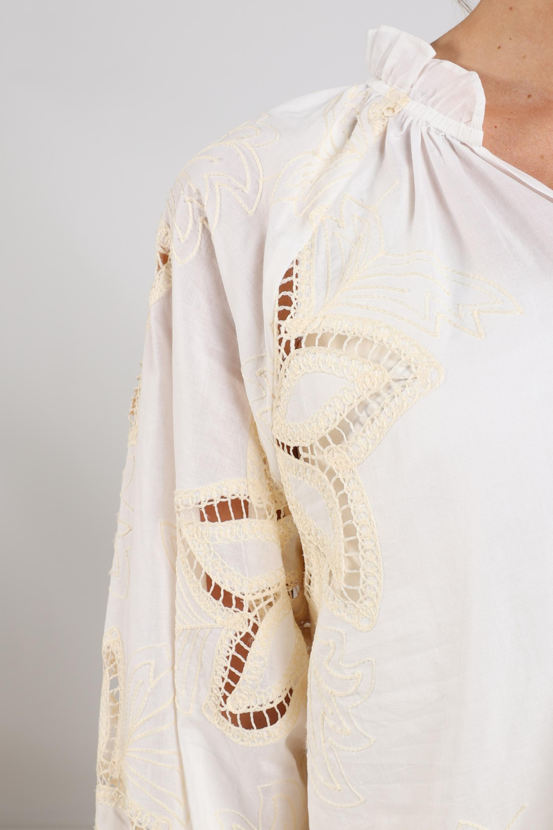 Bridget Blouse Embroidery | Off White