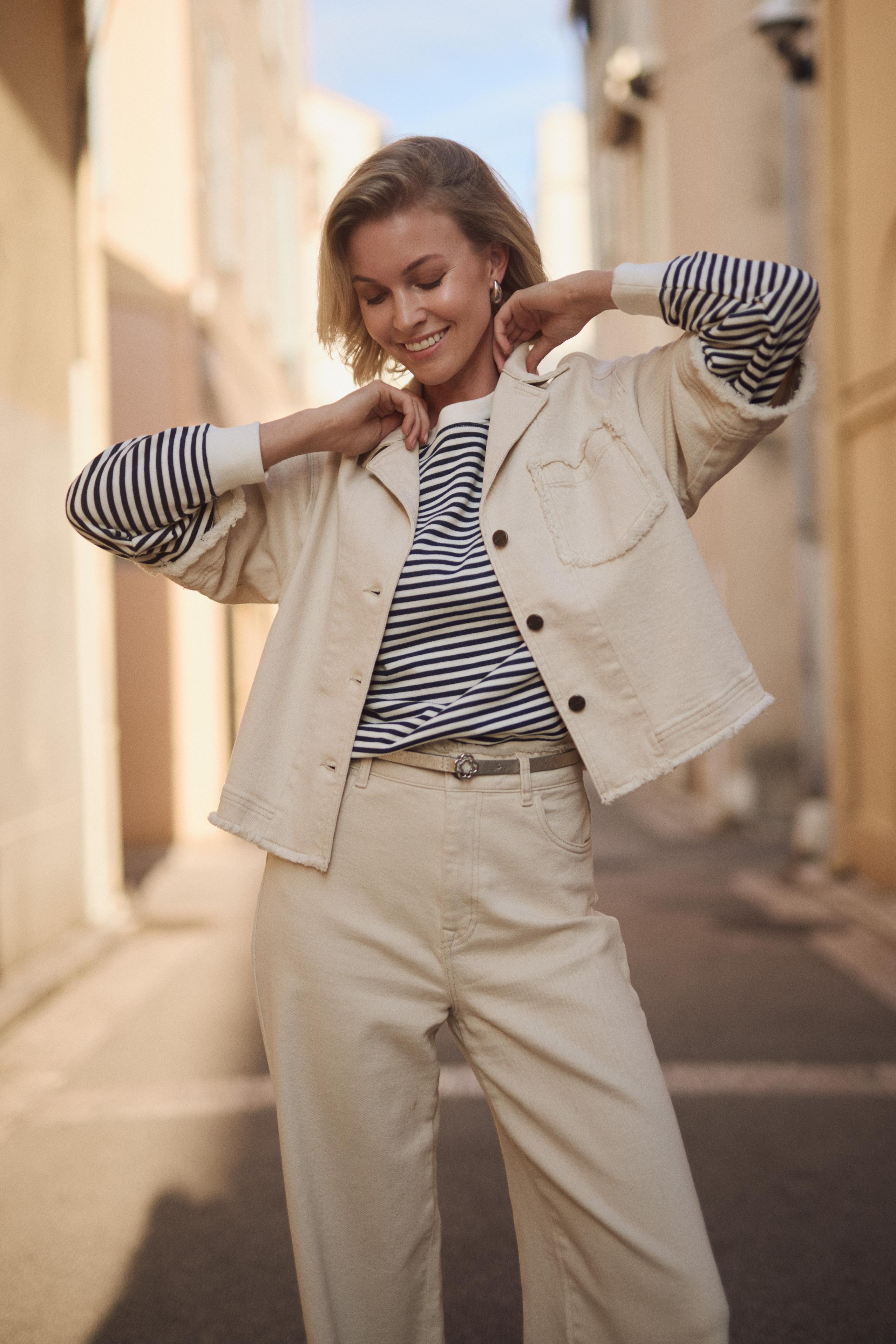 Charlie Jacket Ruffle | Off White