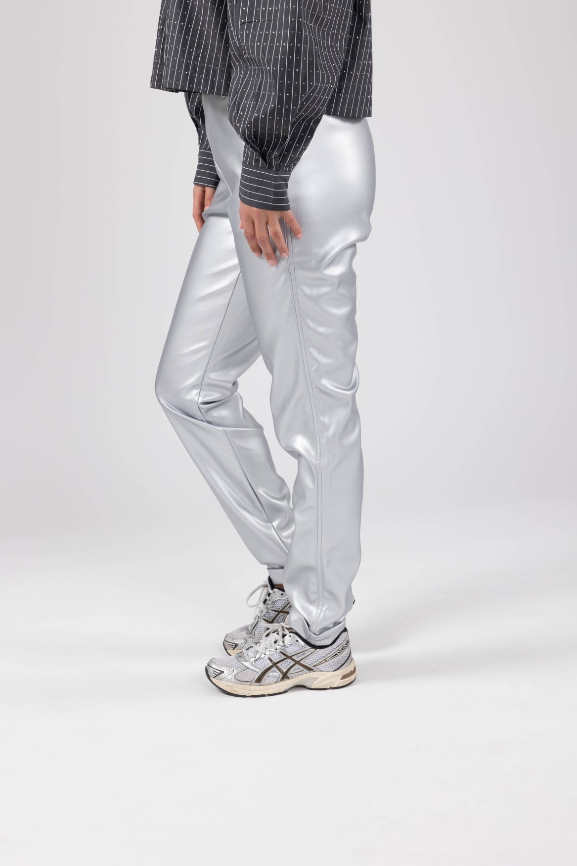 Roos Pants PU | Silver