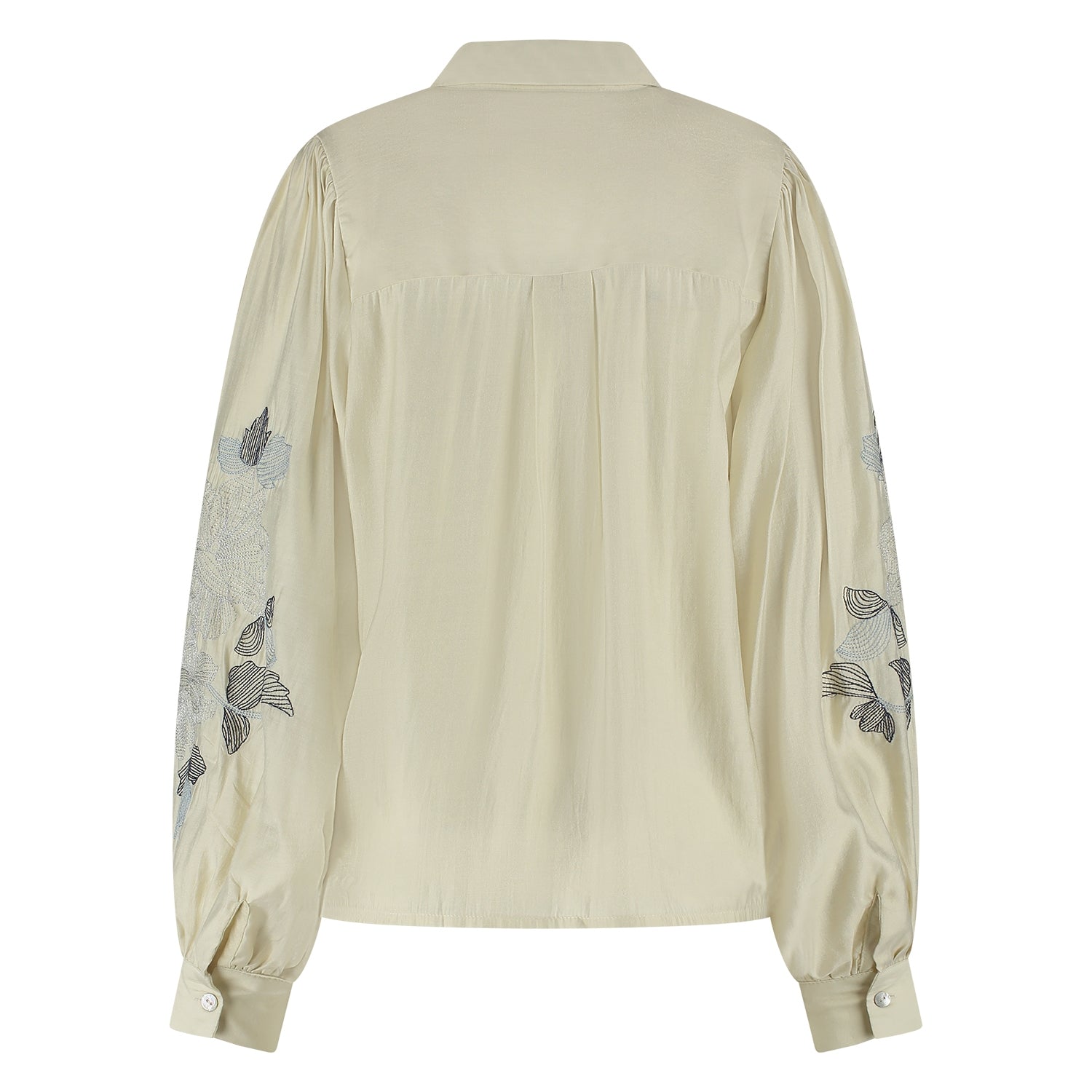 Milanova Blouse | Offwhite/Blue