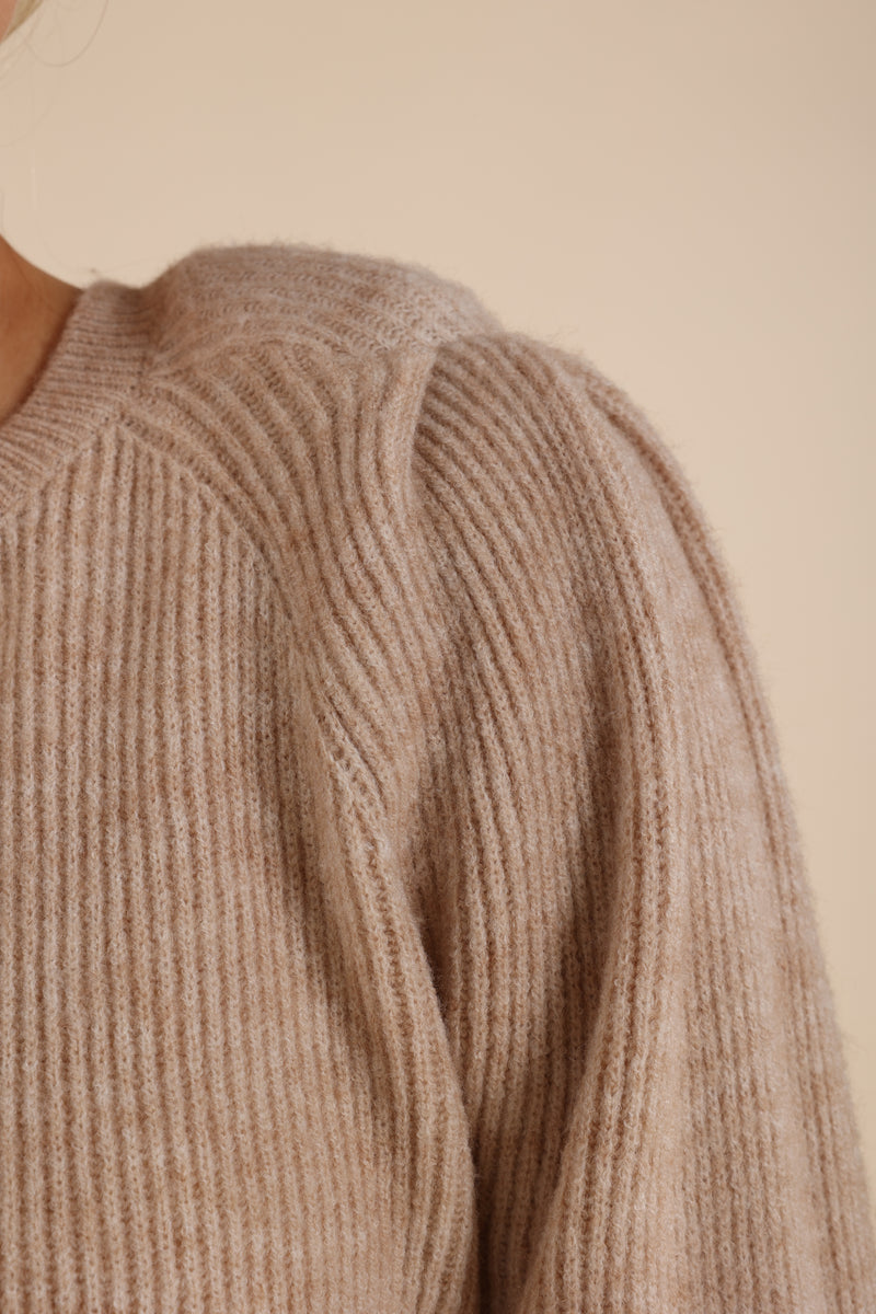 Fancy Pullover Sleeve Sand