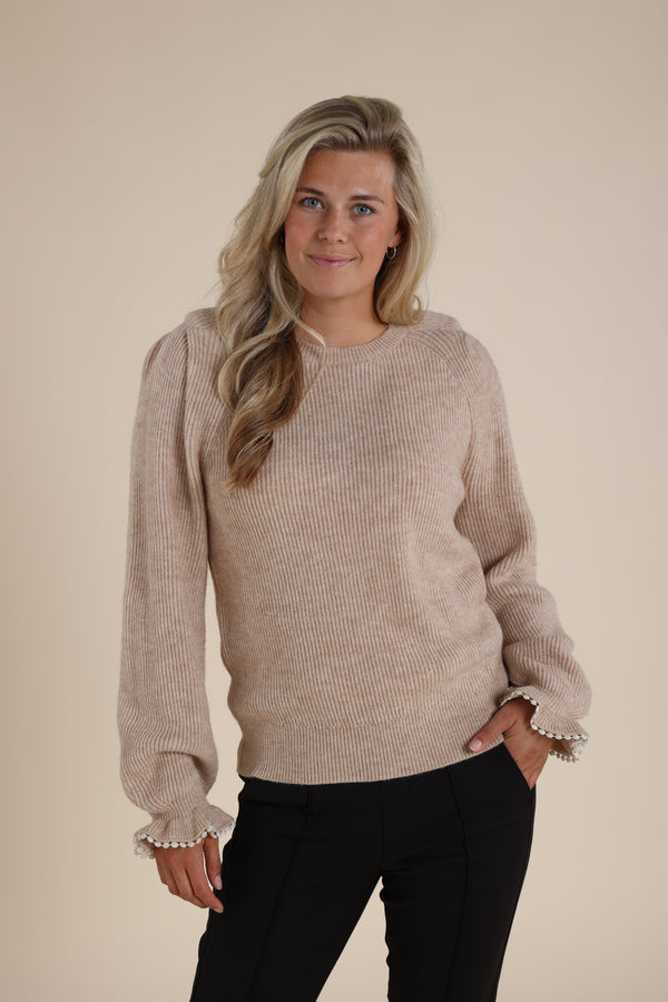Fancy Pullover Sleeve Sand