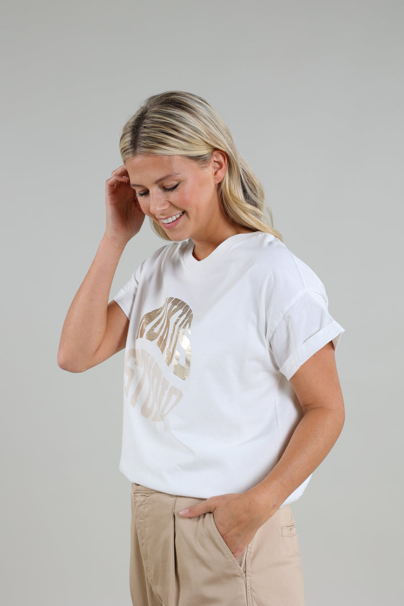 Hannah Shirt Offwhite/Gold