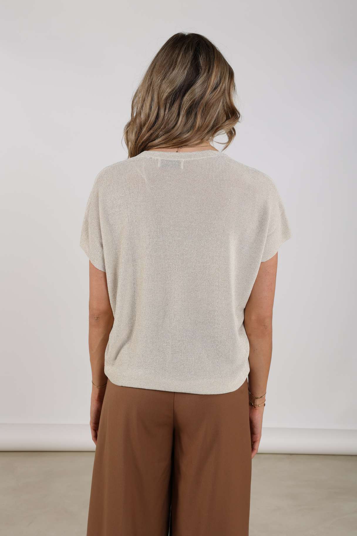 Dina Top Lurex | Off White