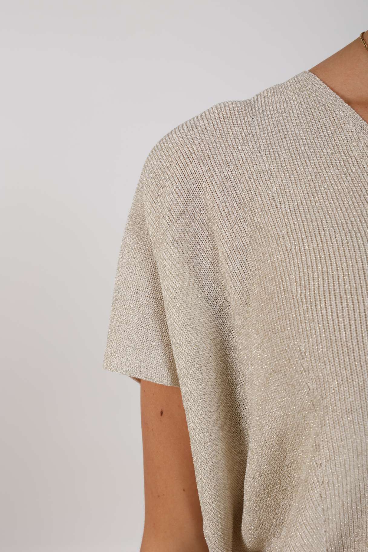 Dina Top Lurex | Off White