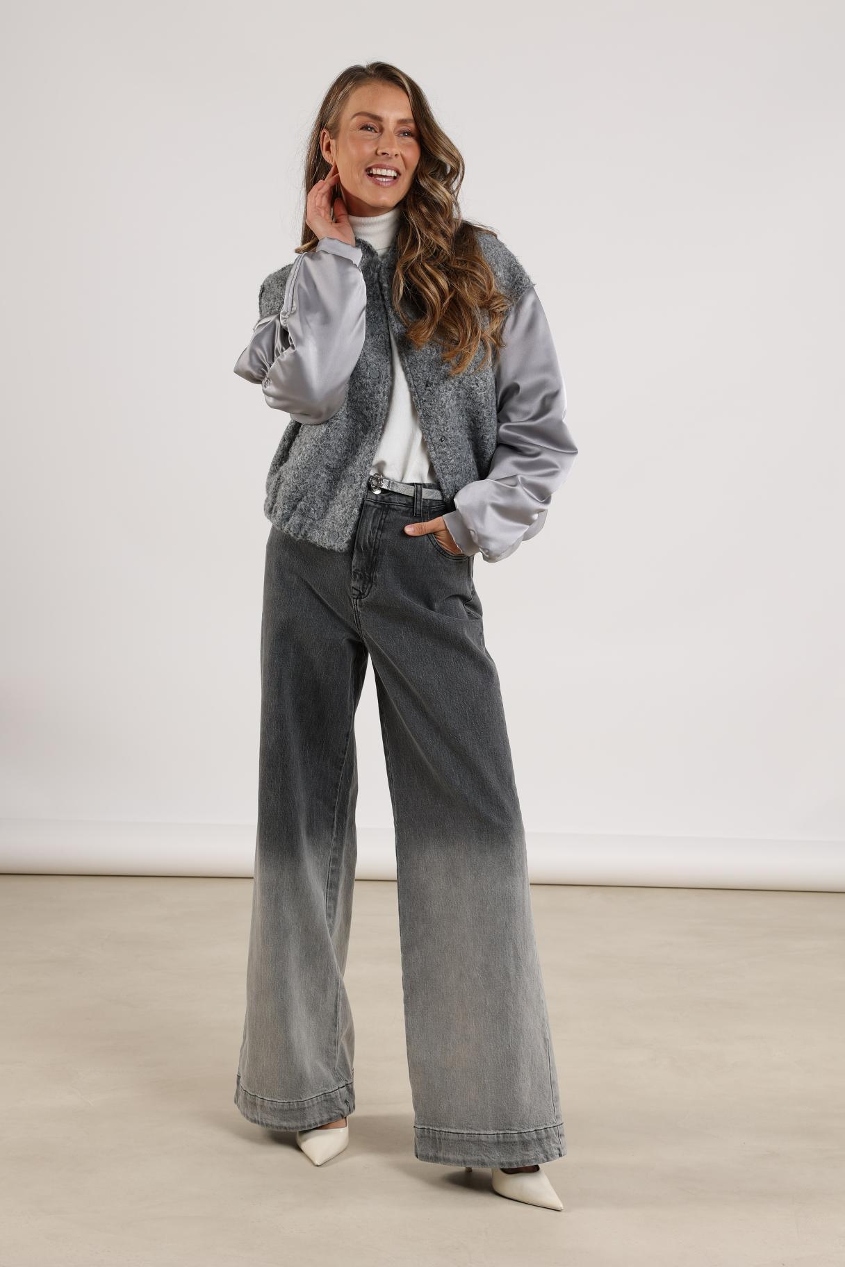 Baltimore Jacket Satin | Light grey