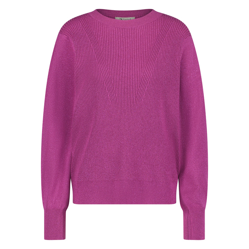 Jane Pullover Lurex Magenta