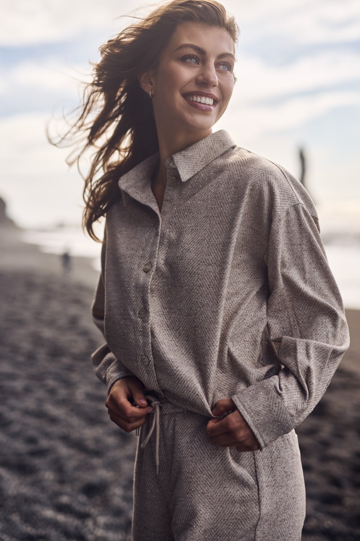 Lara Blouse Strass | Sand