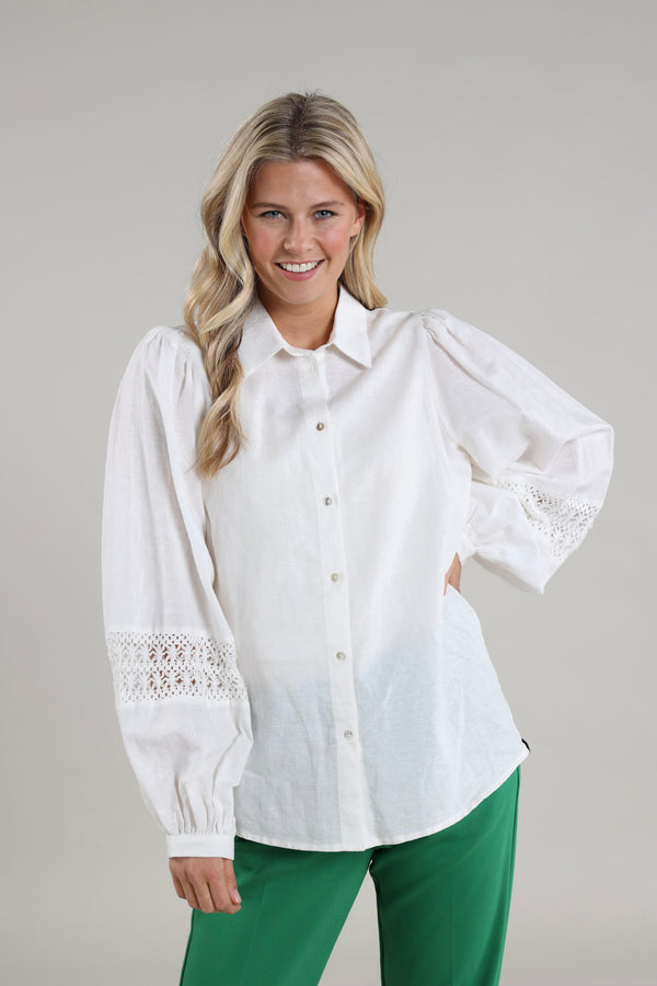 Lettie Blouse Embroidery Off White