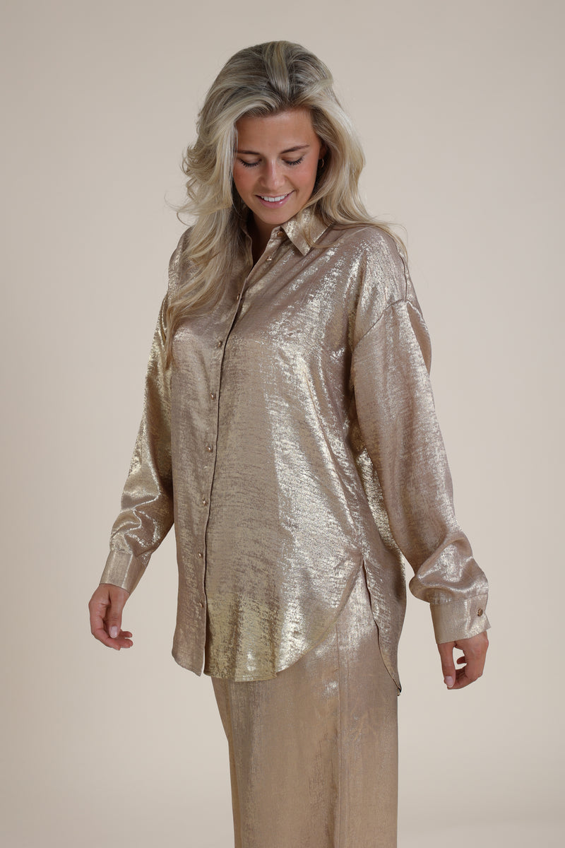 Melania Blouse Gold