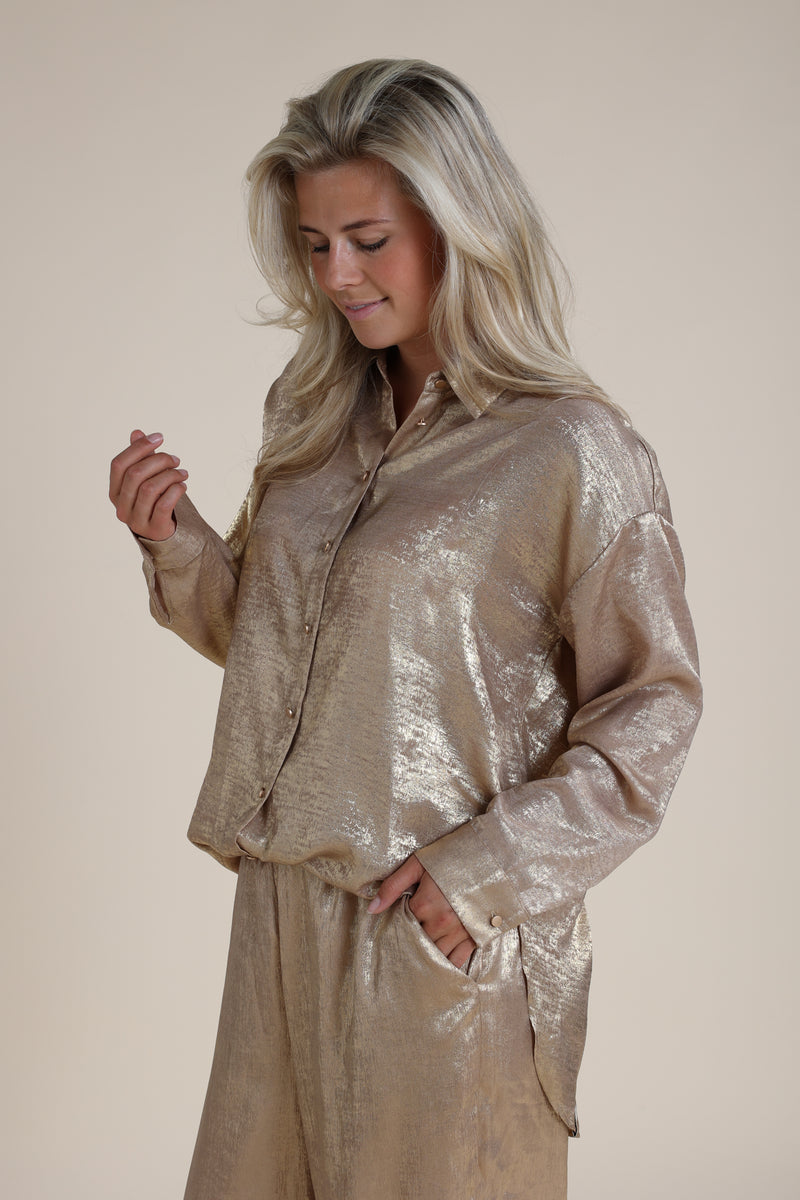 Melania Blouse Gold