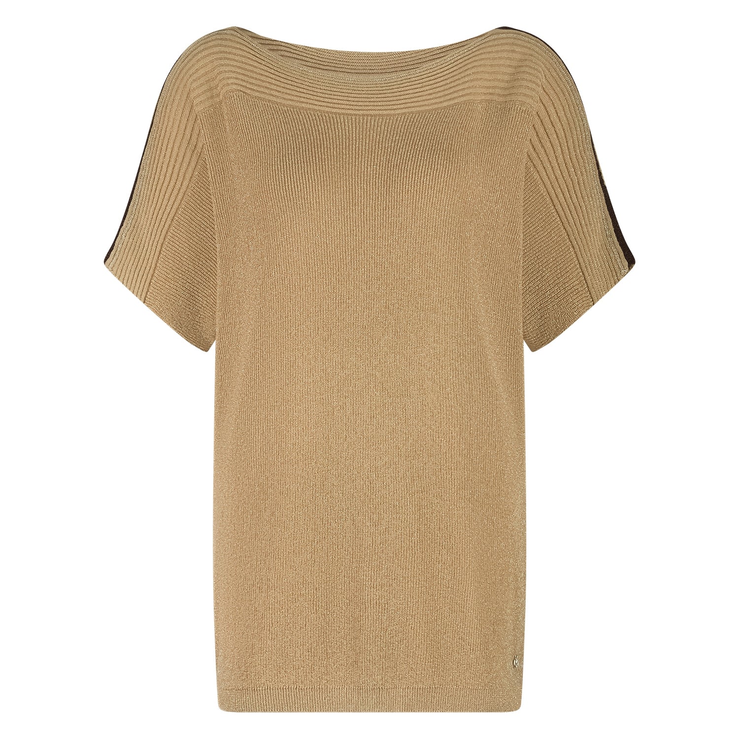 Merla Top Lurex | Camel