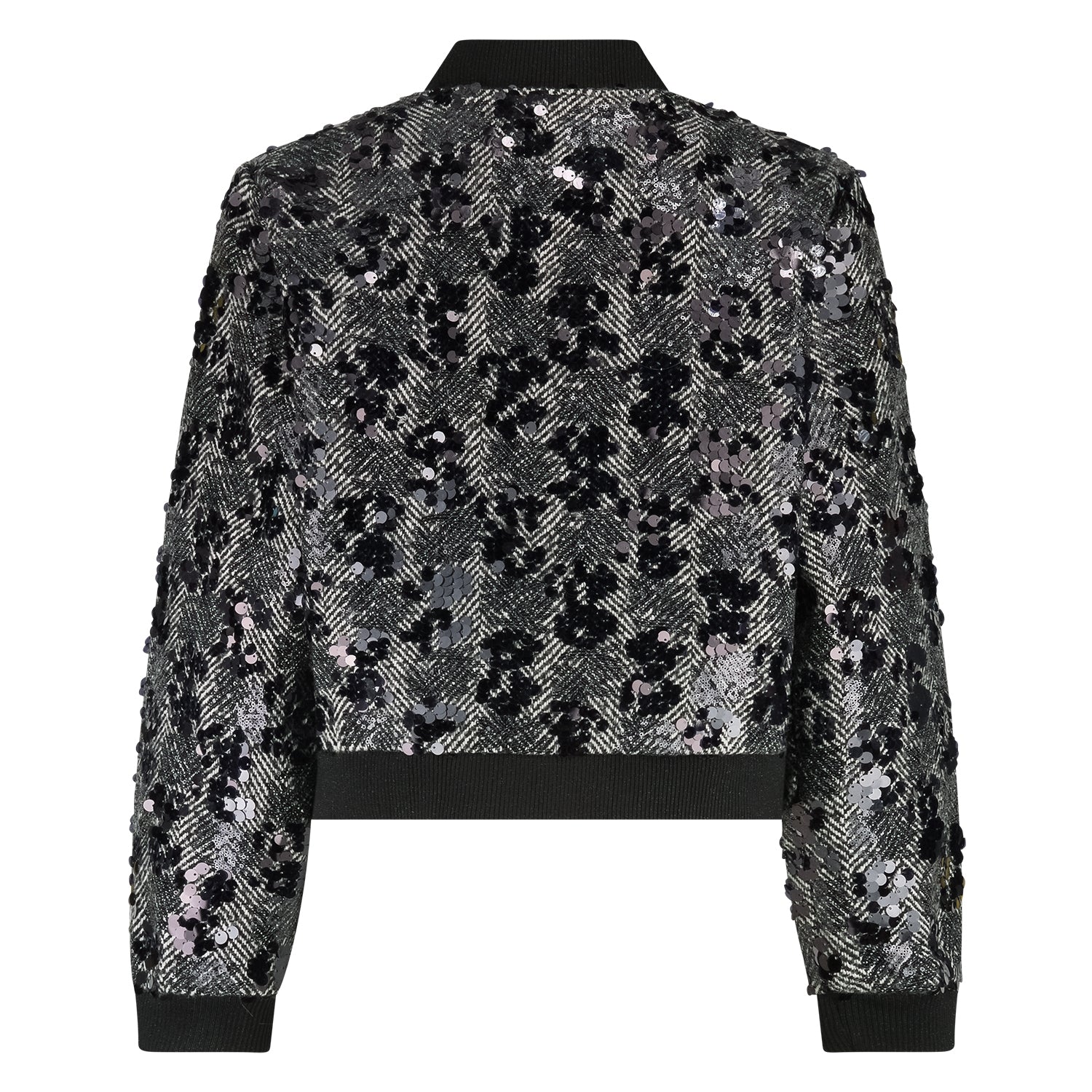 Mia Jacket Paillet | Offwhite/Black