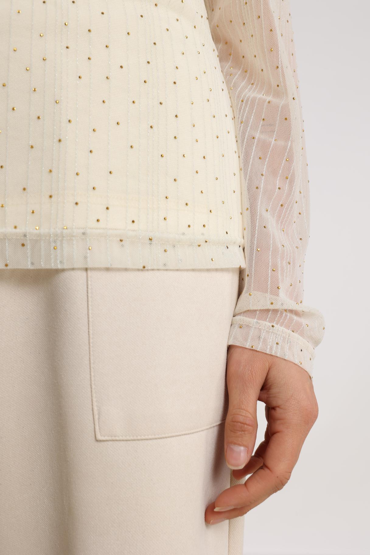 Puck Top Strass | Off White