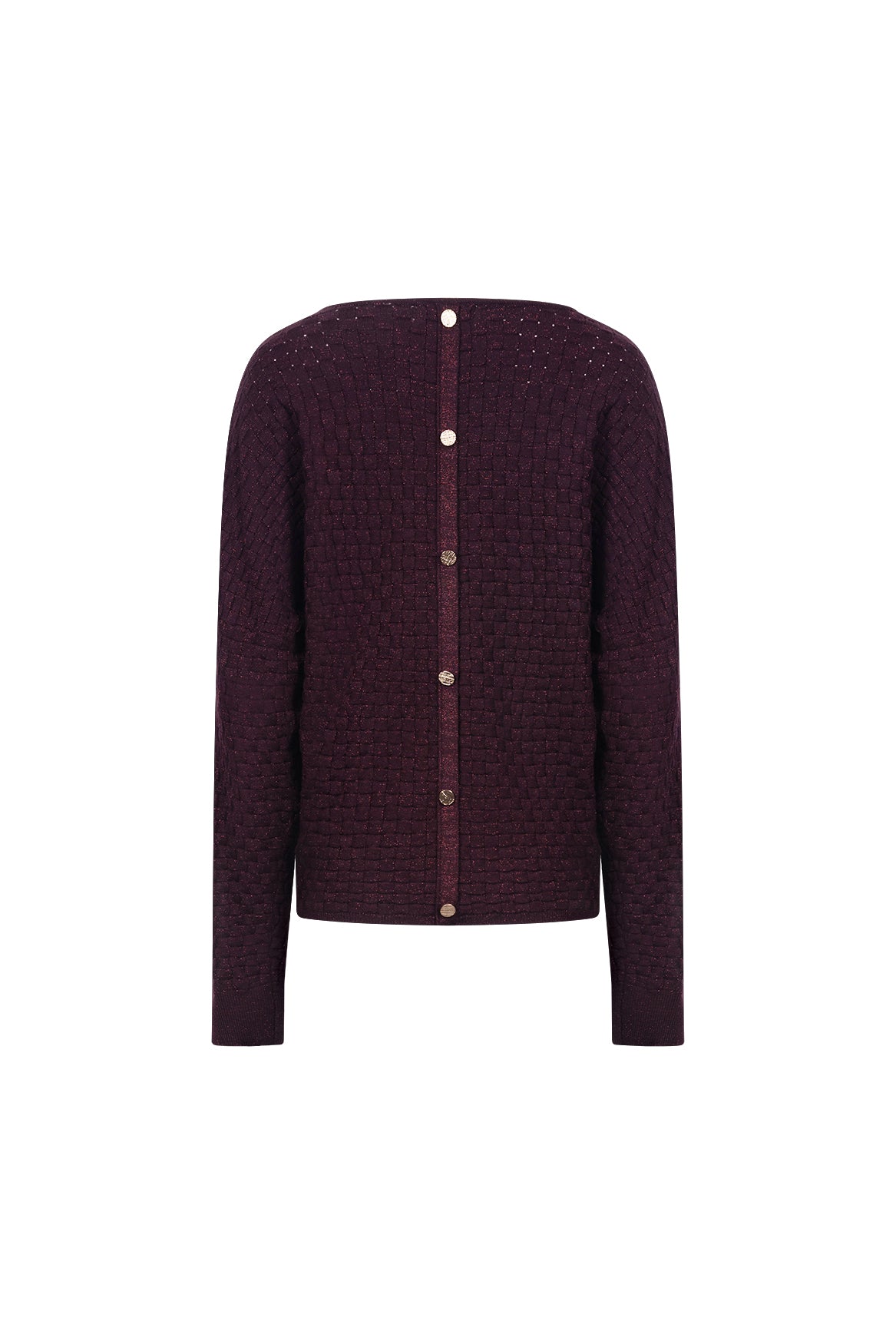Kento Top Lurex | Cherry