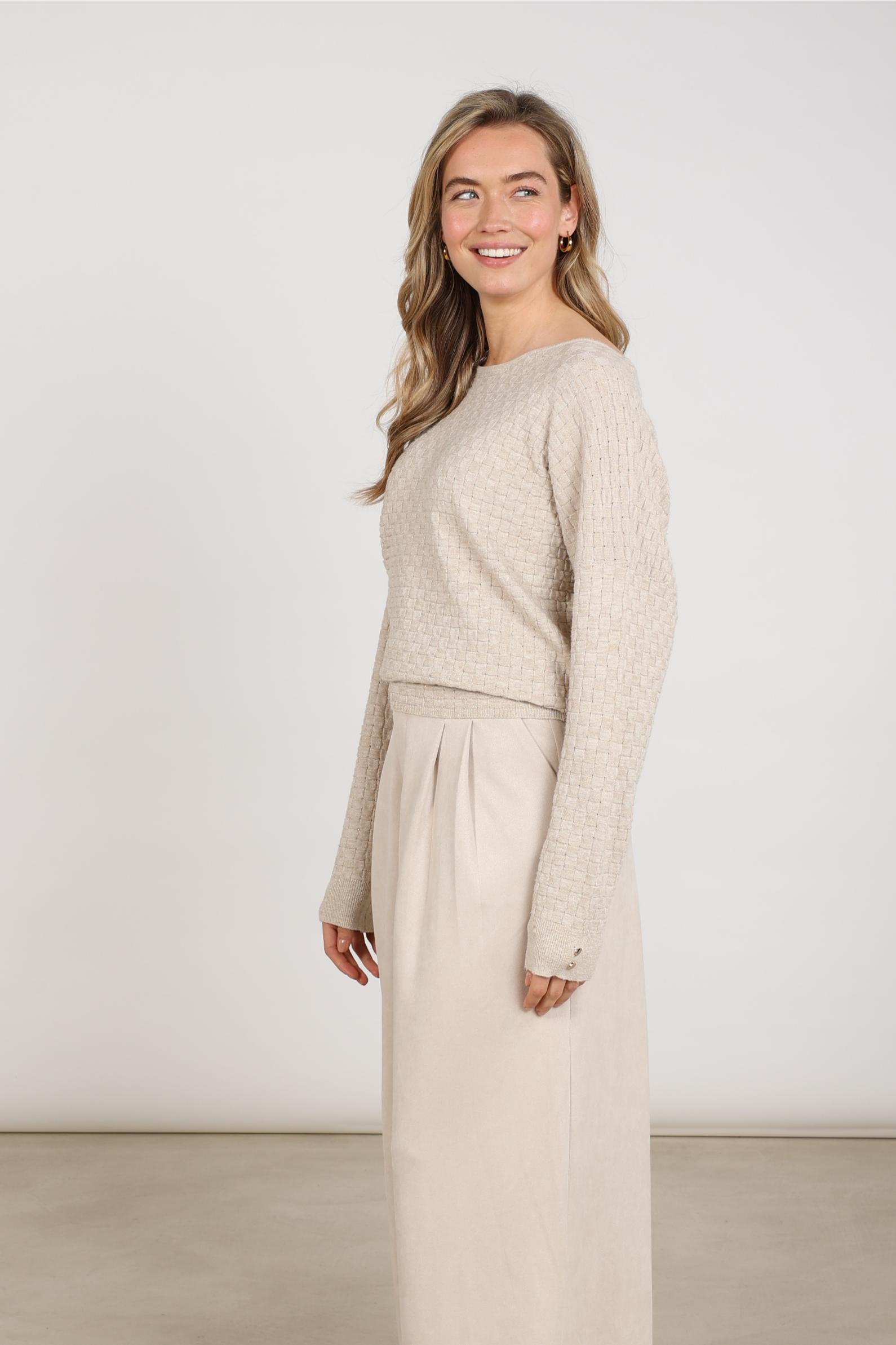 Kento Top Lurex | Sand