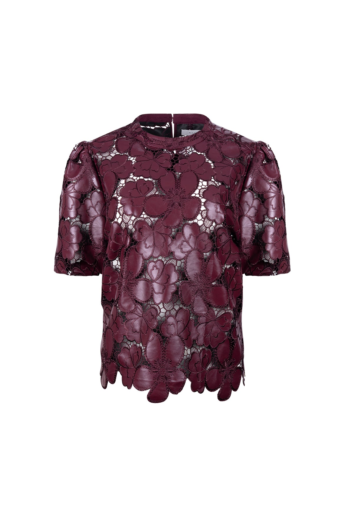Nicole Top Flower PU | Cherry