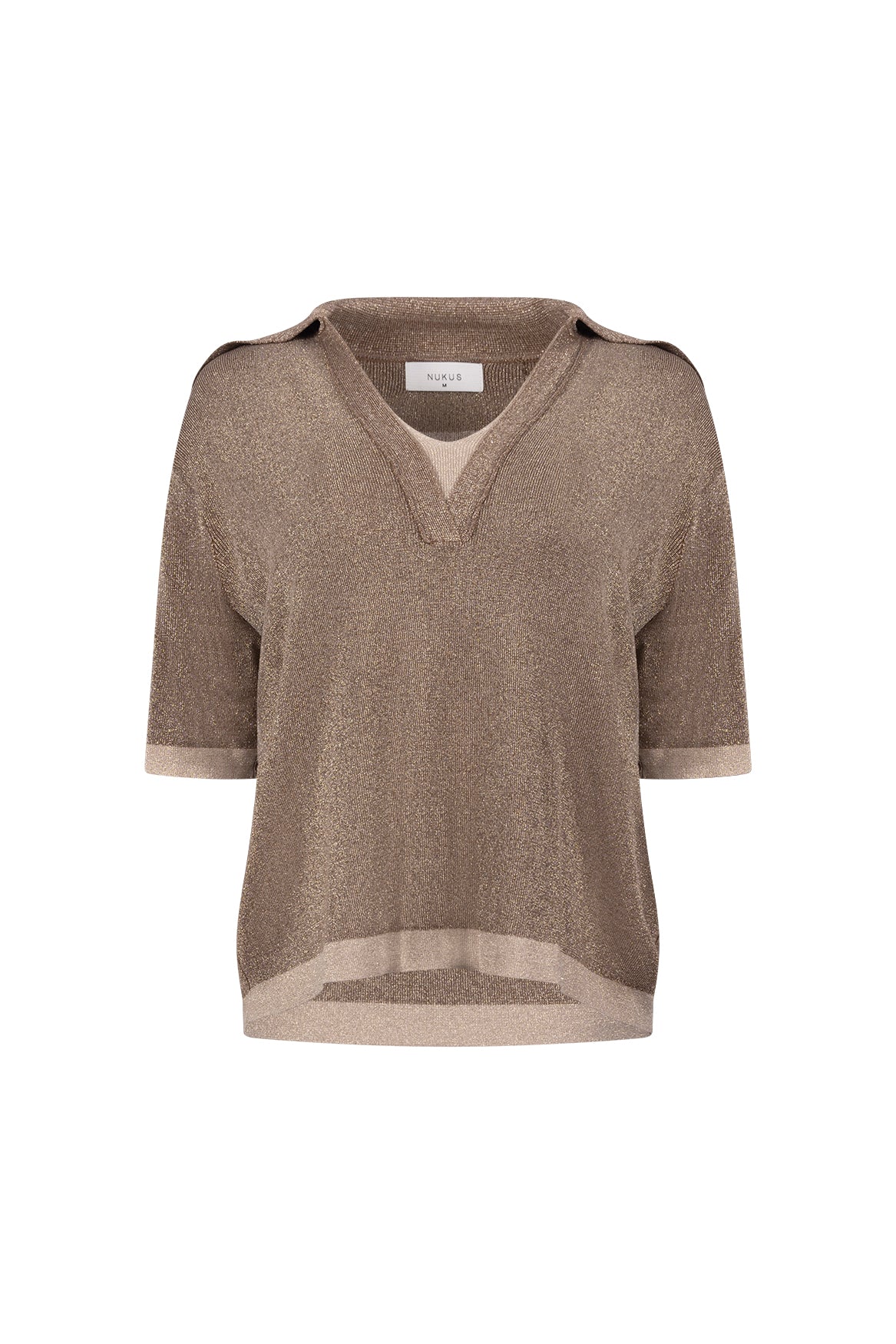 Keelie Top Lurex | Taupe