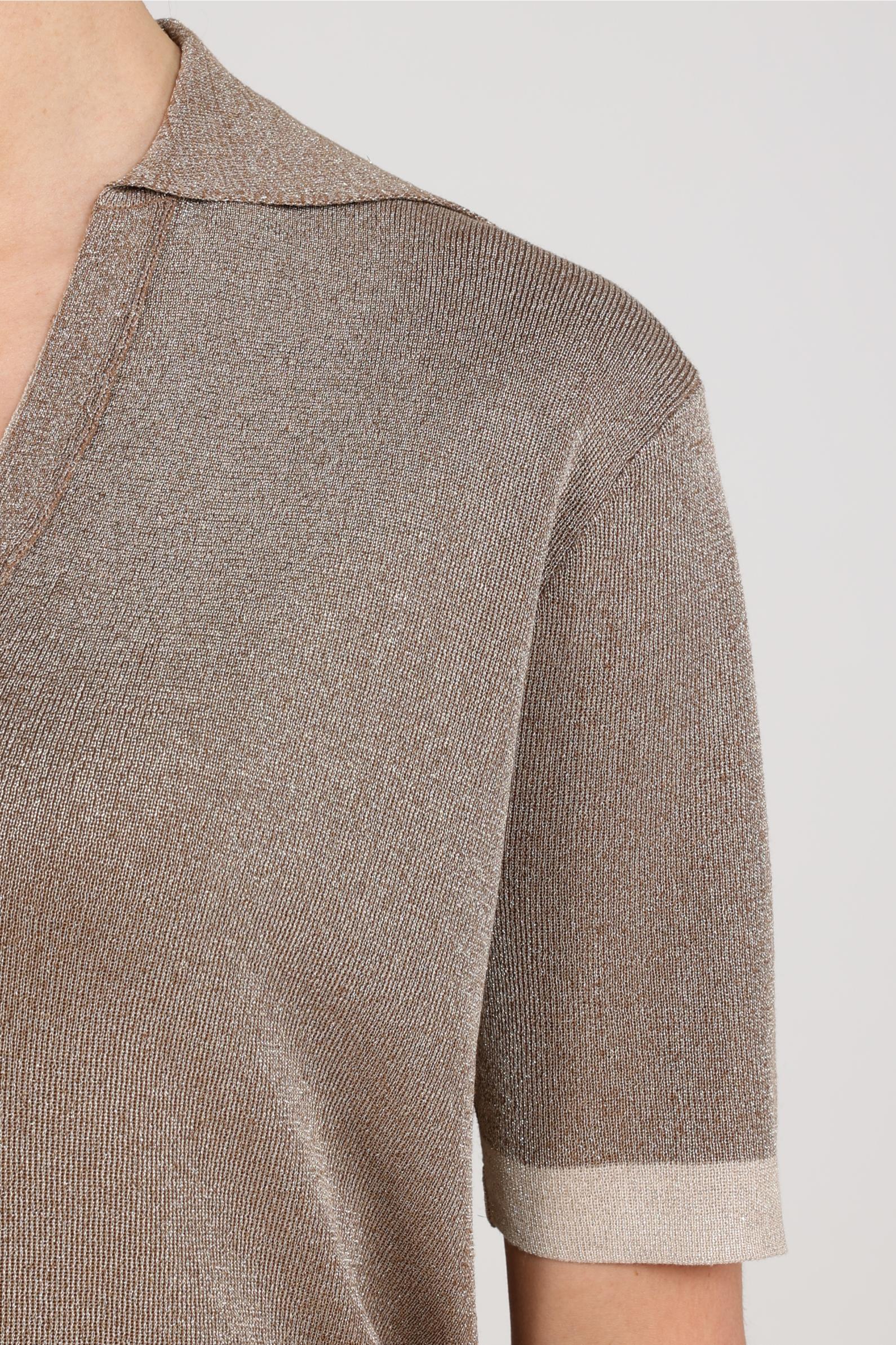 Keelie Top Lurex | Taupe