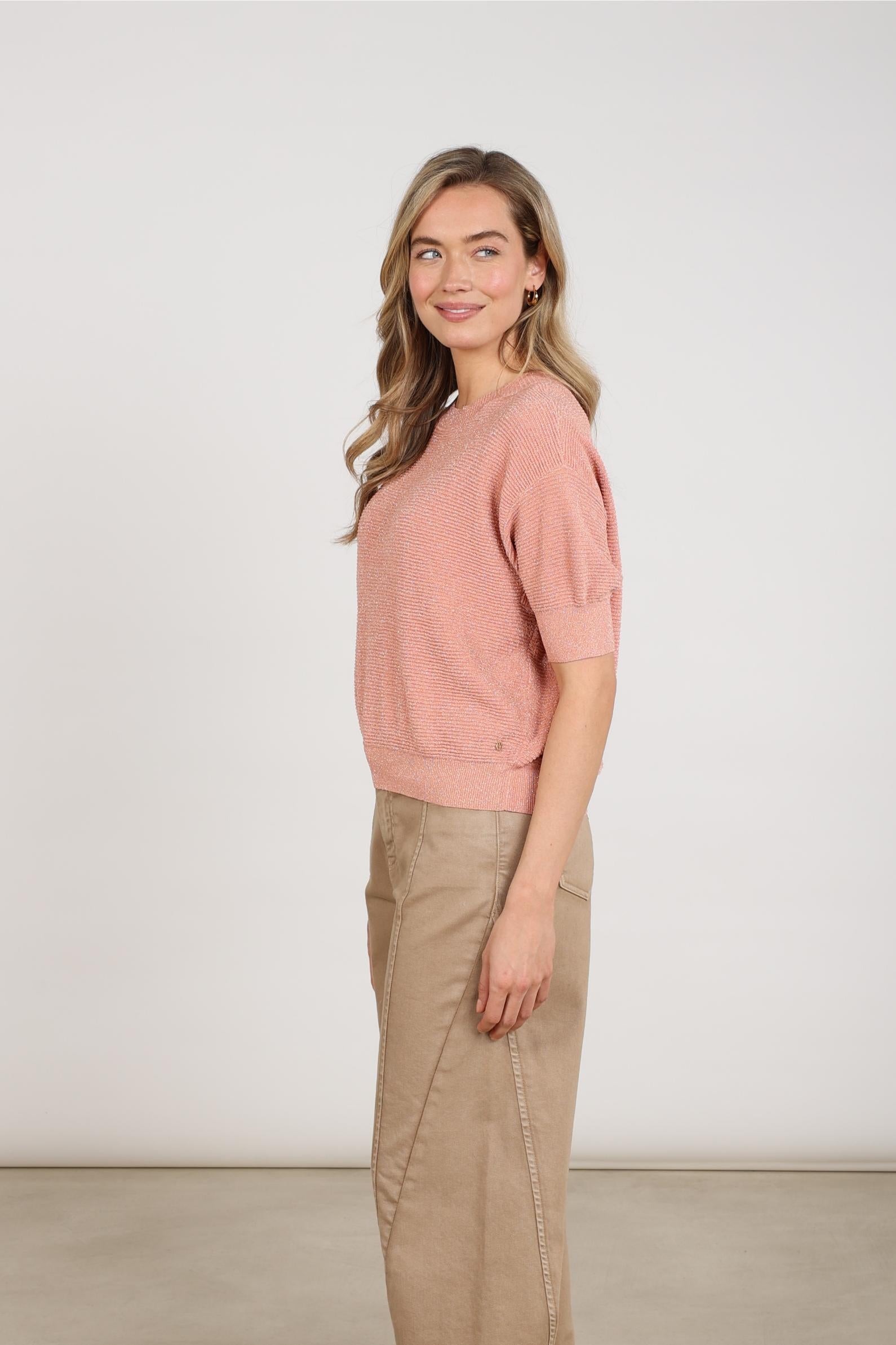 Kinty Top Lurex | Rose