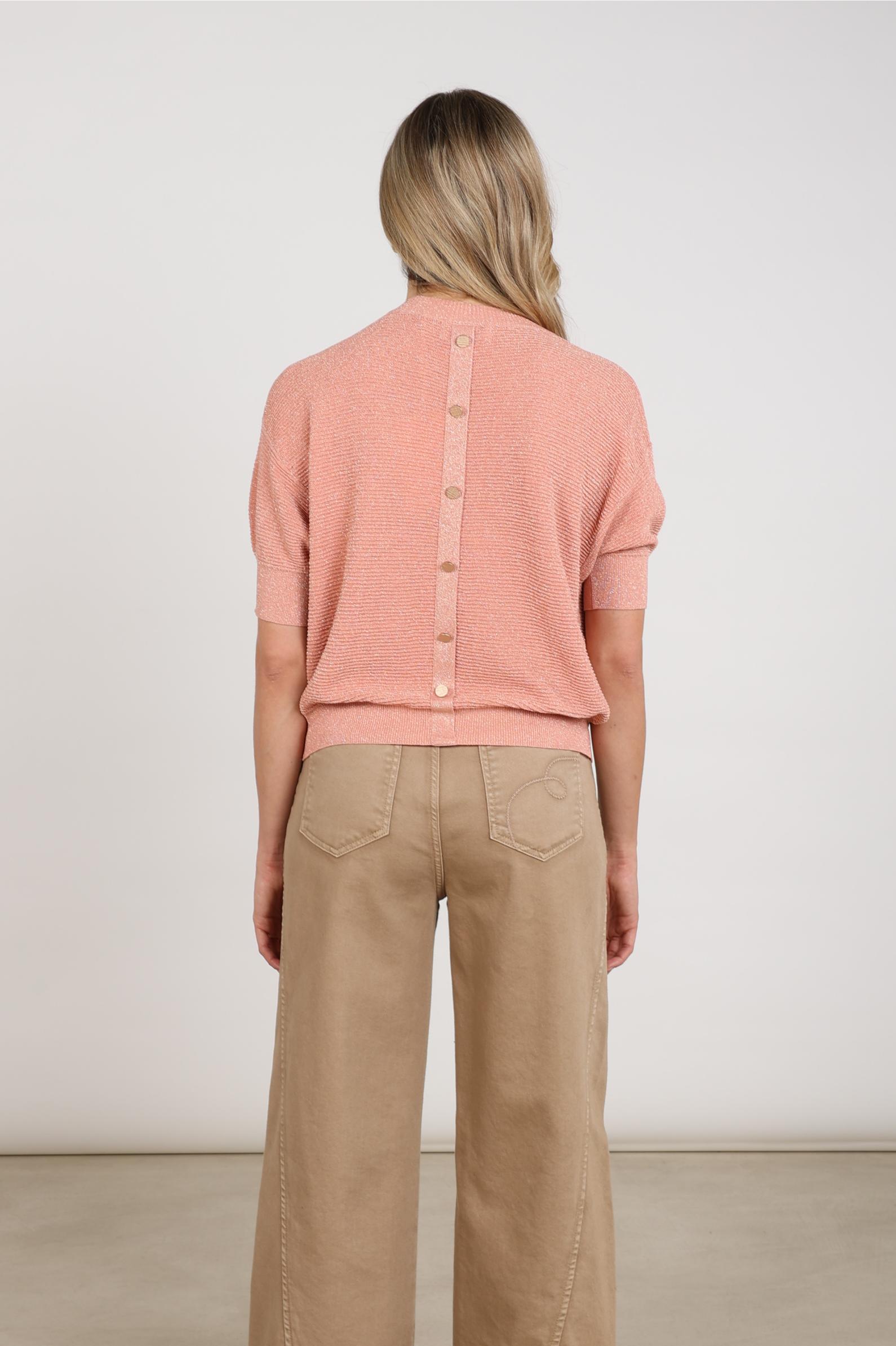 Kinty Top Lurex | Rose