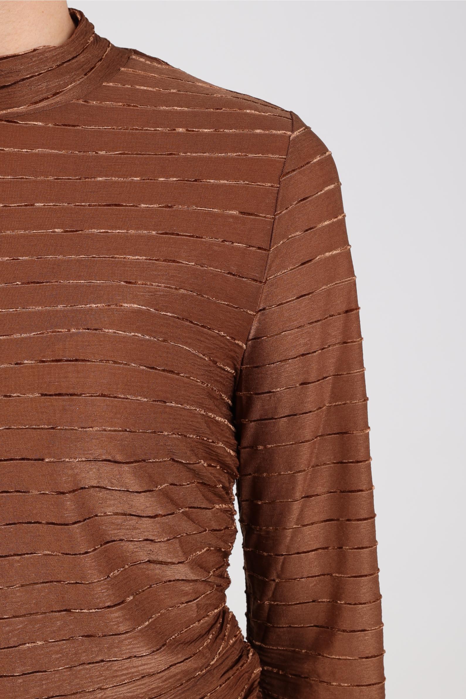 Gracie Top Stripe | Espresso