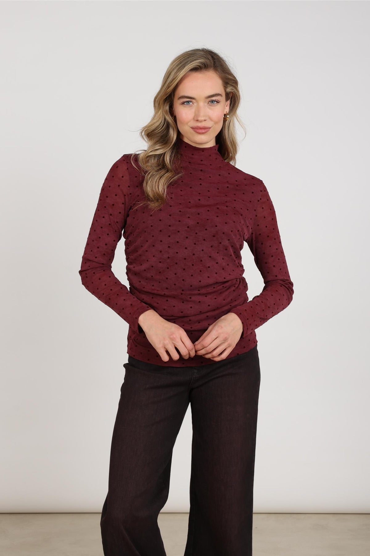 Gracie Top Dots | Cherry