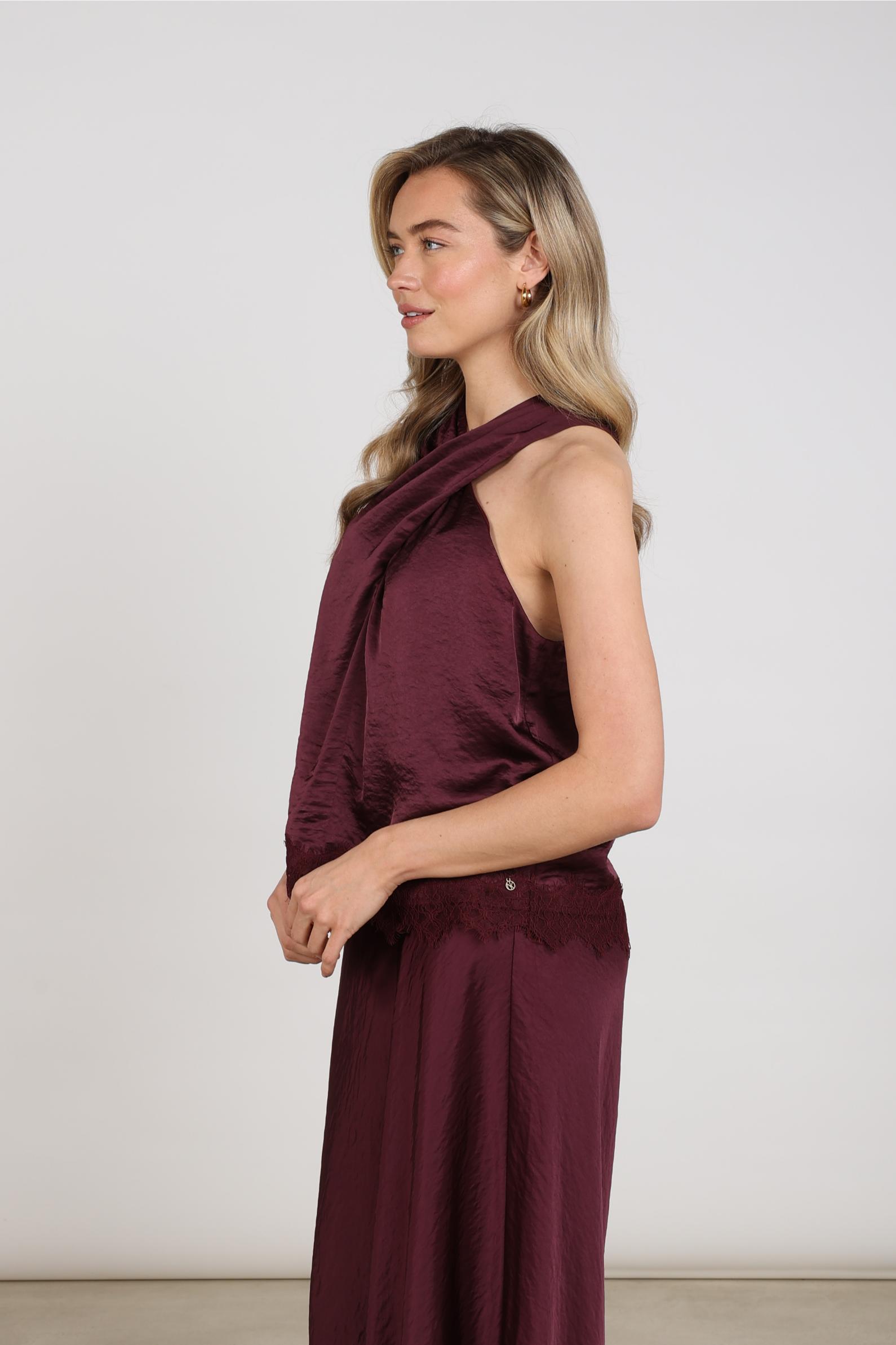 Alie Top Lace | Cherry