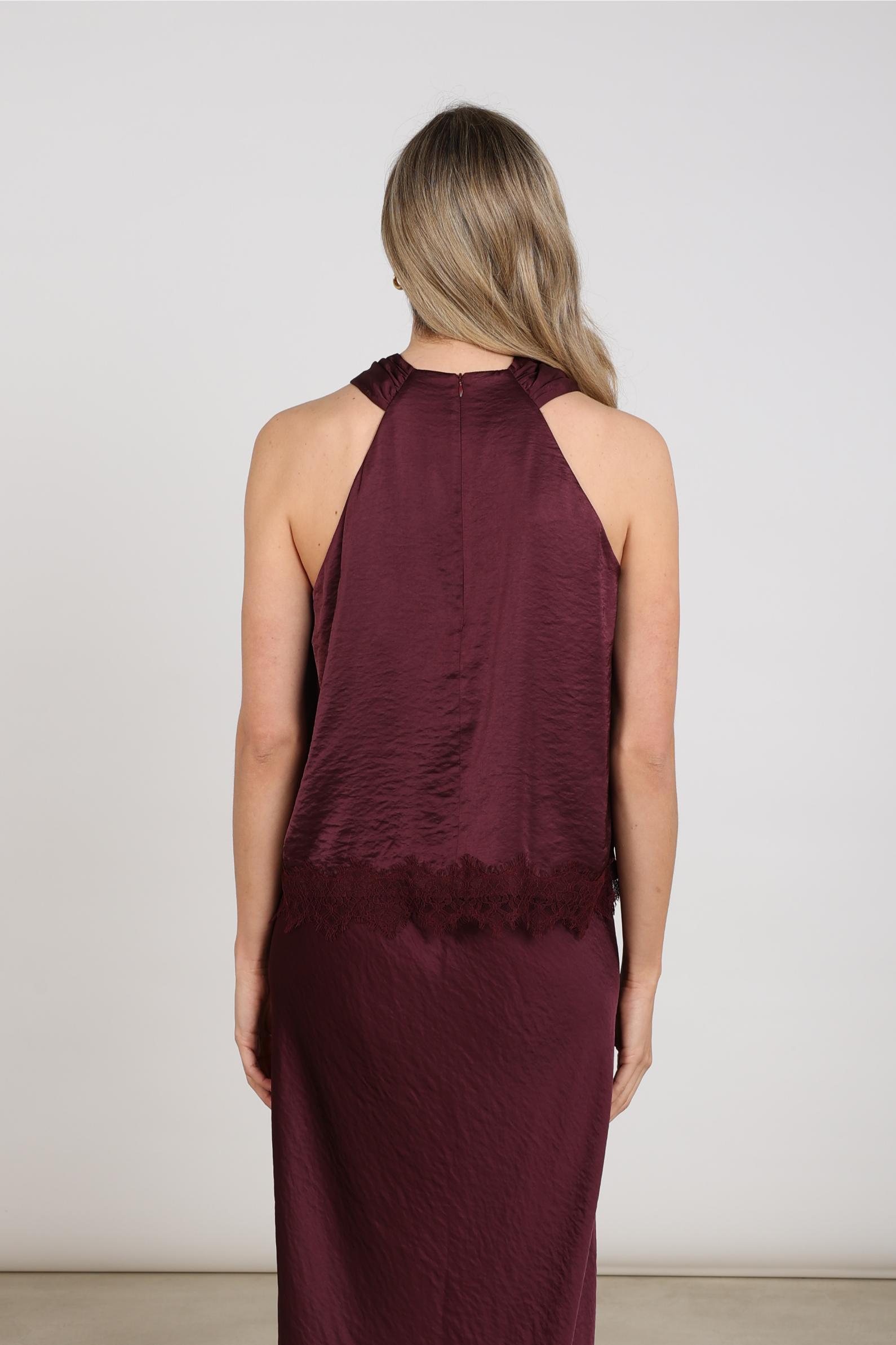 Alie Top Lace | Cherry
