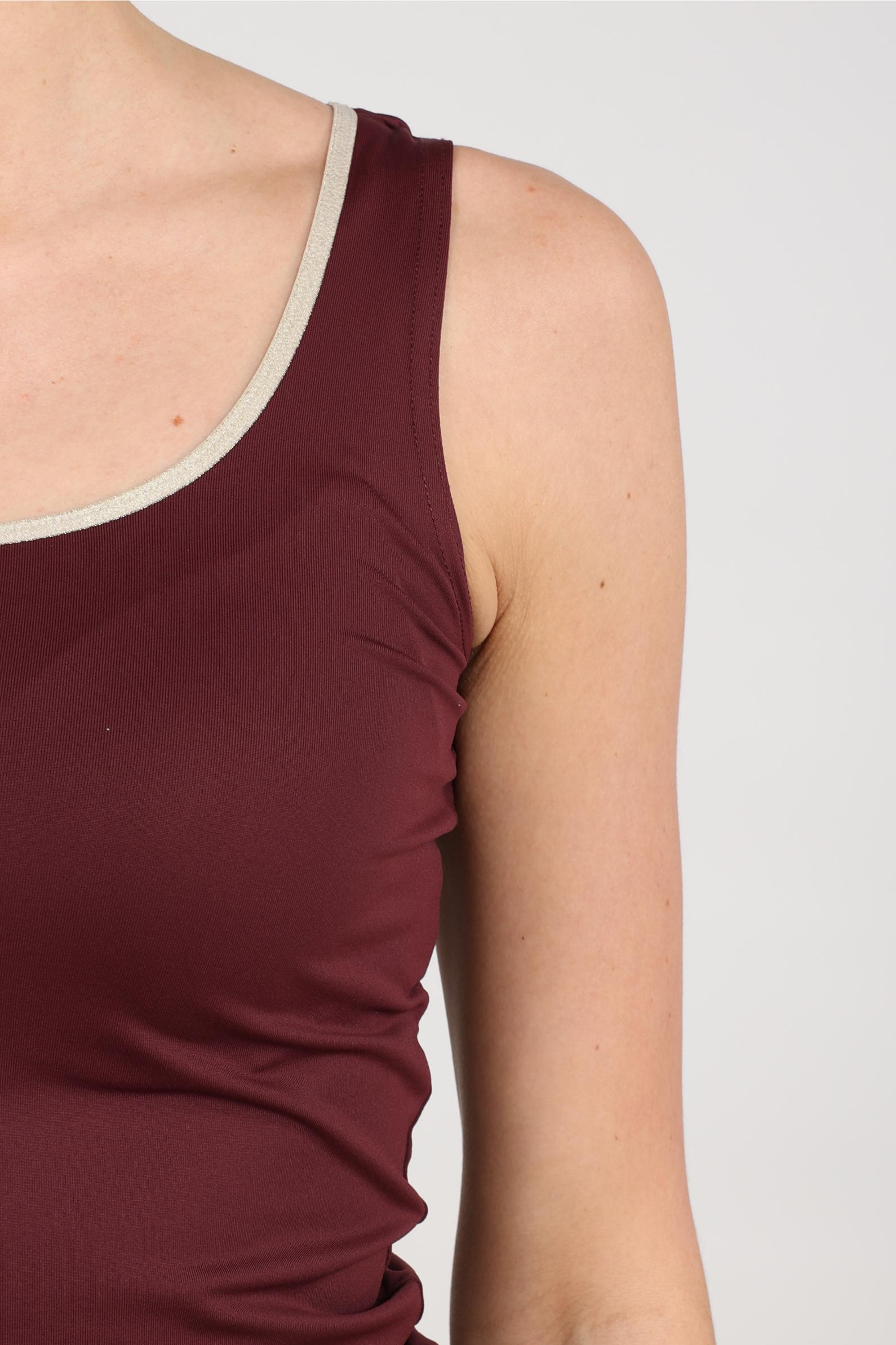 Juba Singlet | Cherry/Gold