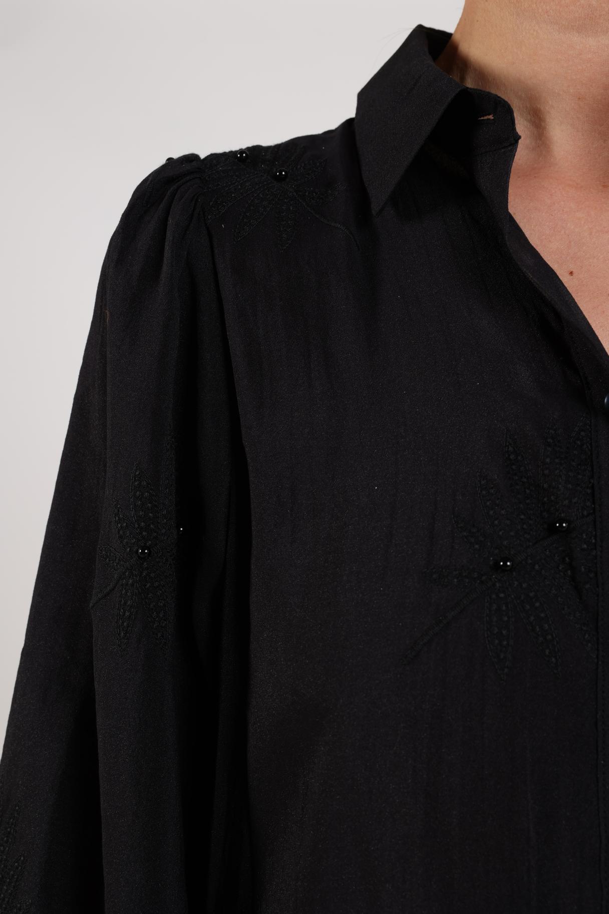 Milanova Blouse Pearl | Black