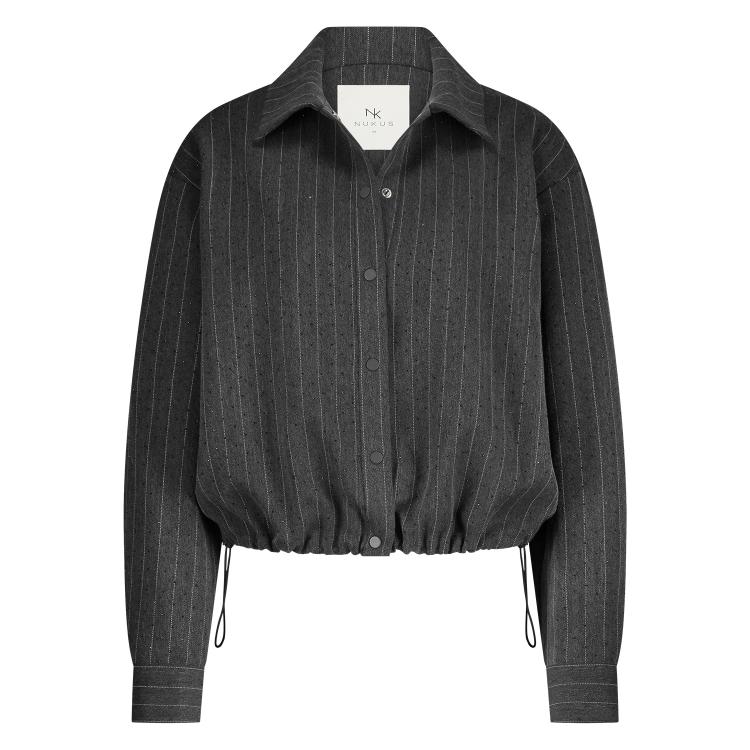 Newport Blouse Stripe Strass | Antracite