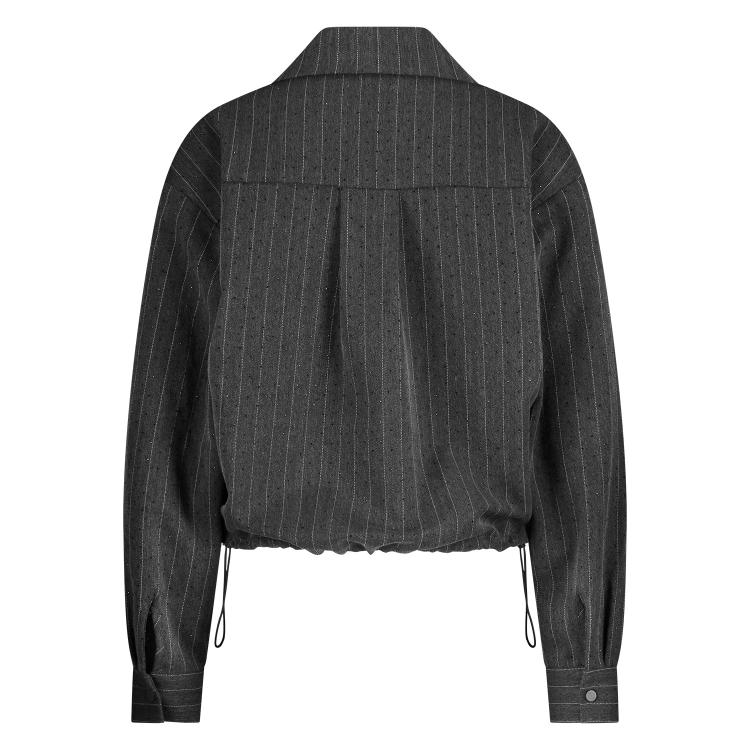 Newport Blouse Stripe Strass | Antracite
