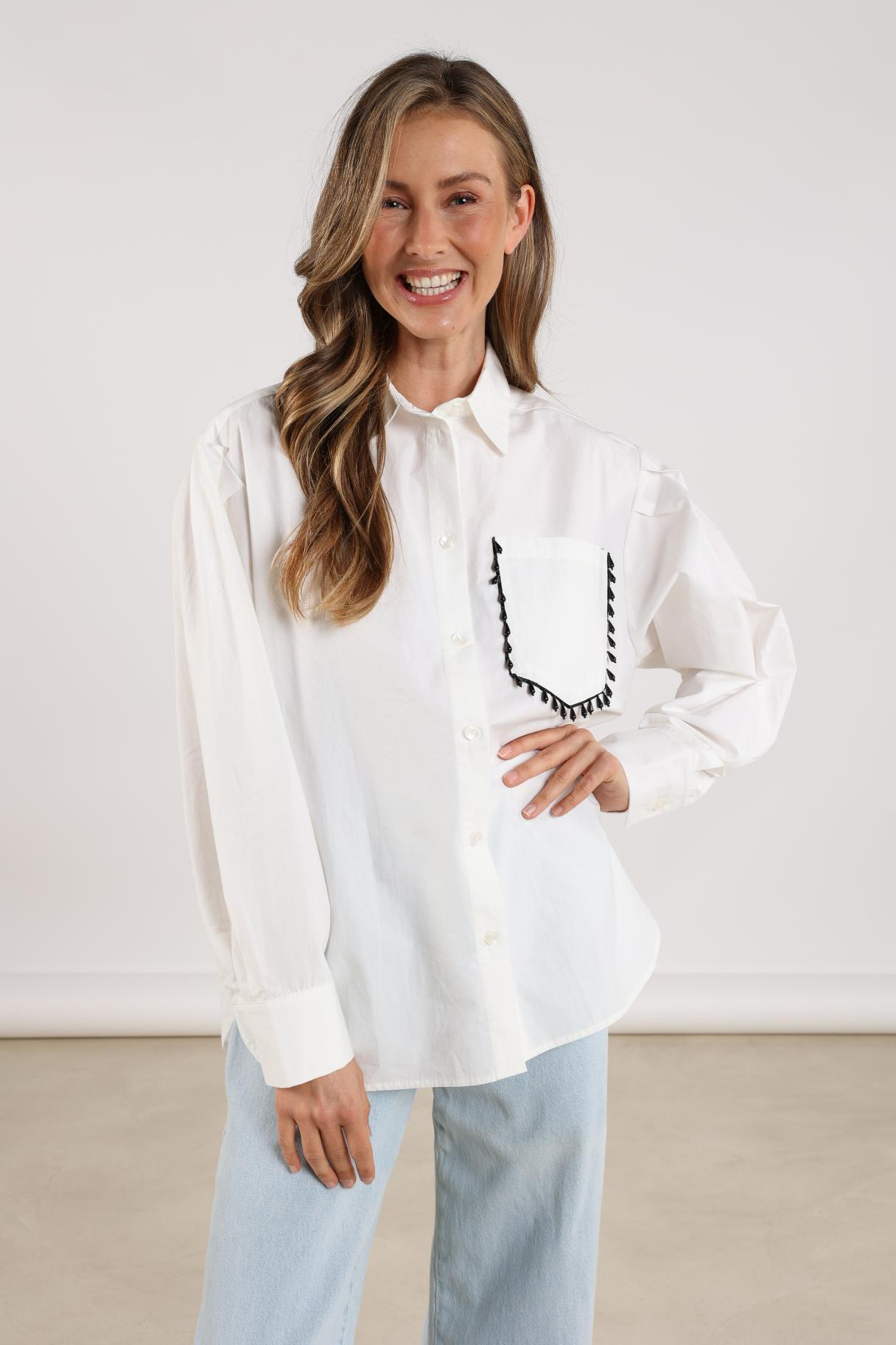 Laure Blouse Embroidery | Off White