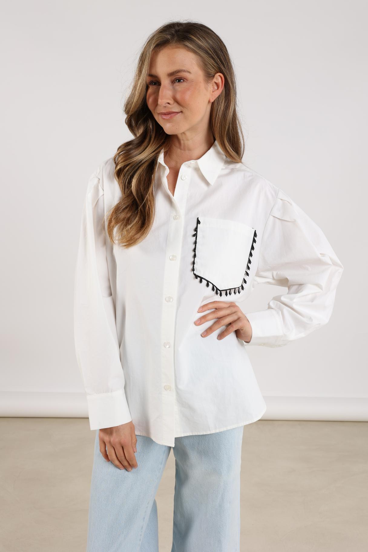 Laure Blouse Embroidery | Off White