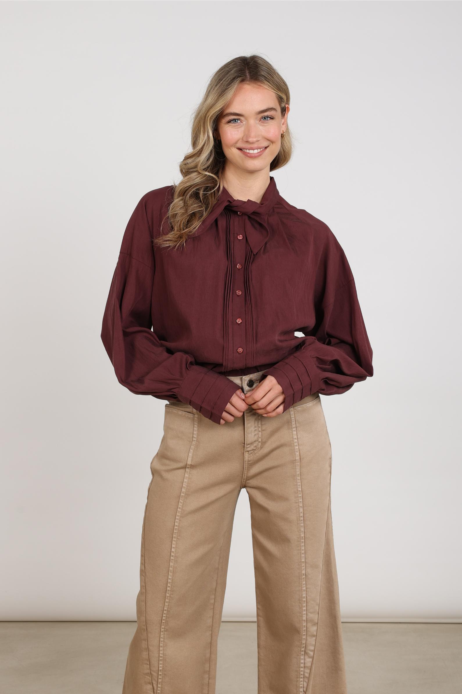 Alexandra Blouse | Cherry