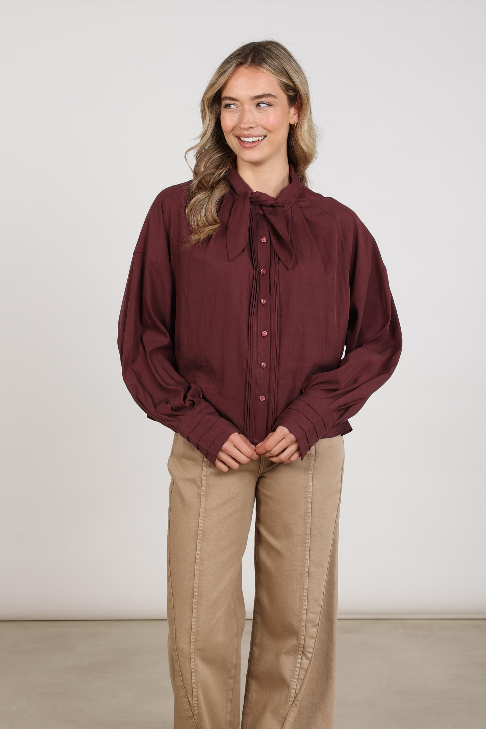 Alexandra Blouse | Cherry