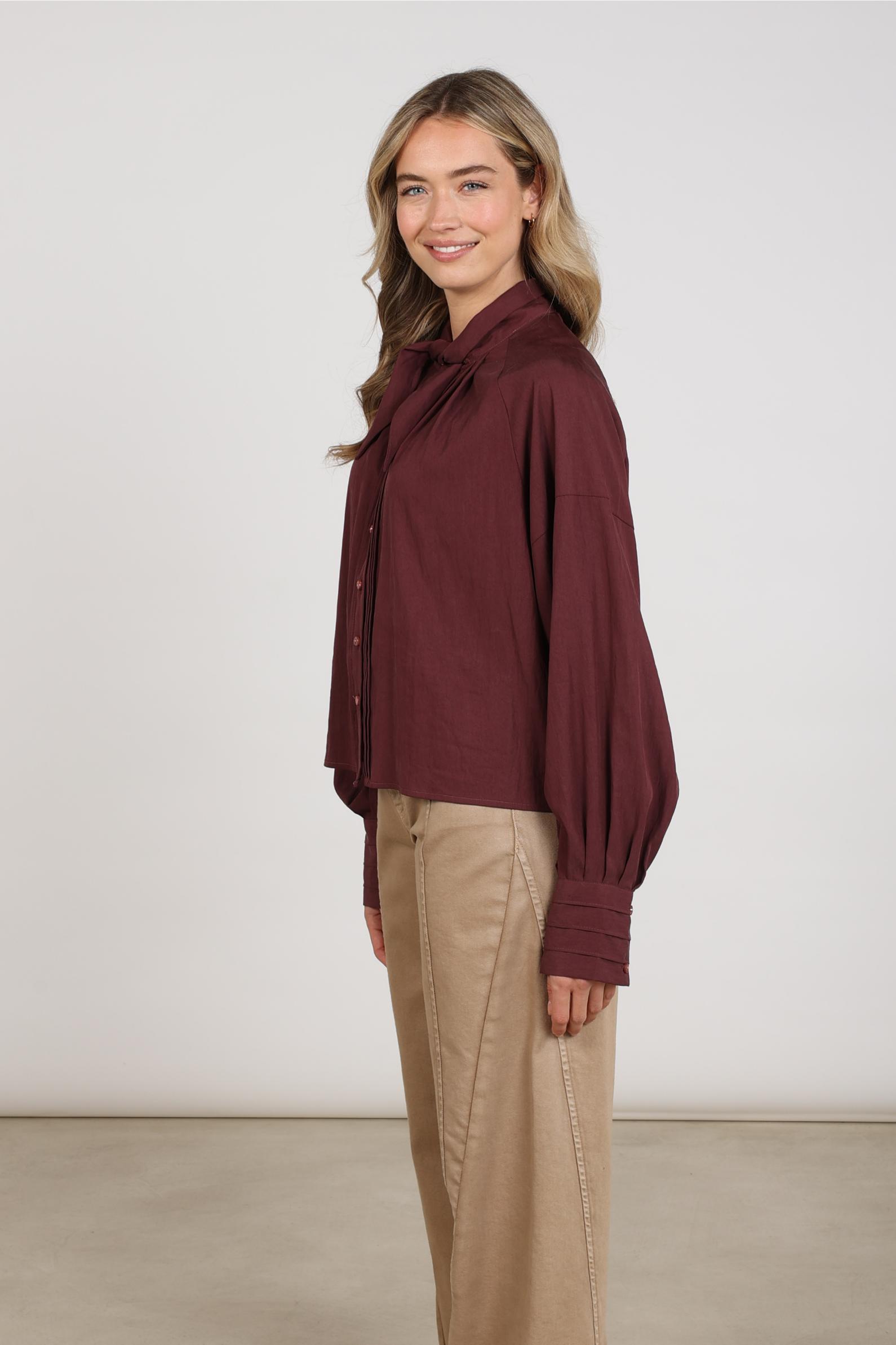 Alexandra Blouse | Cherry