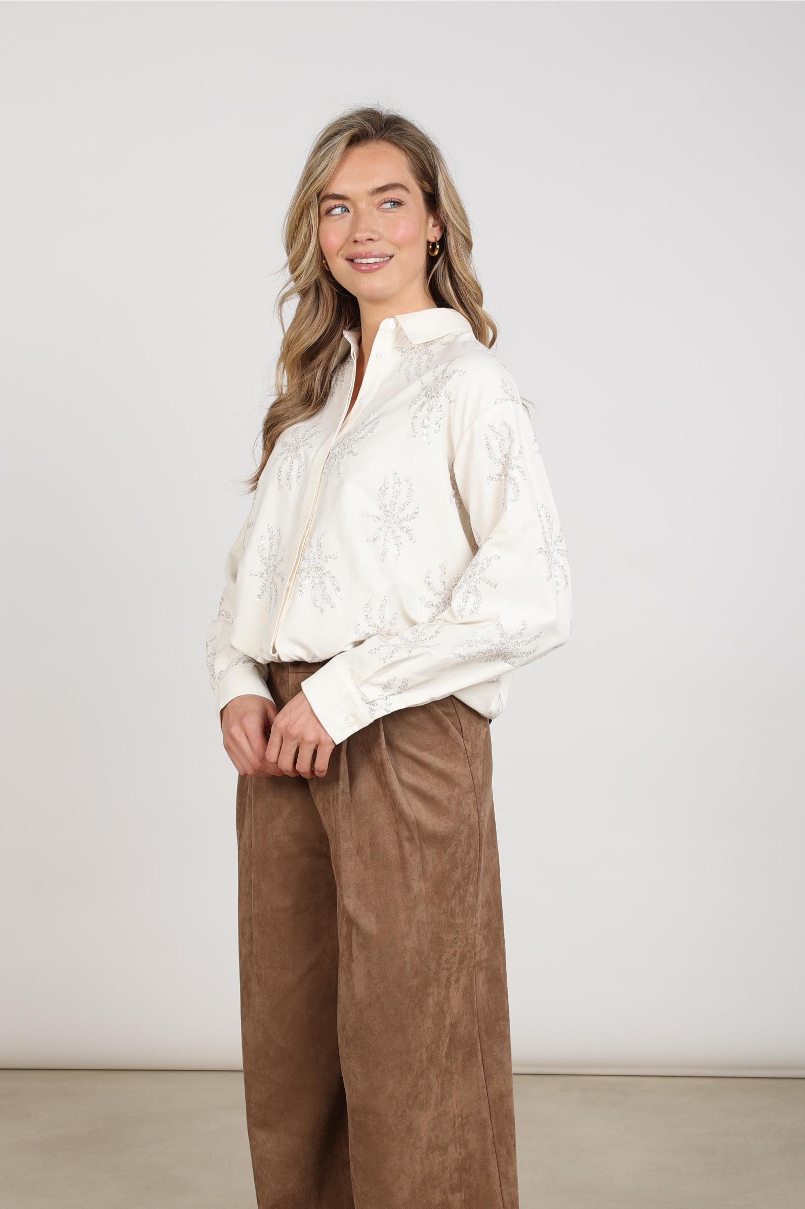 Aster Blouse Paillet | Off White