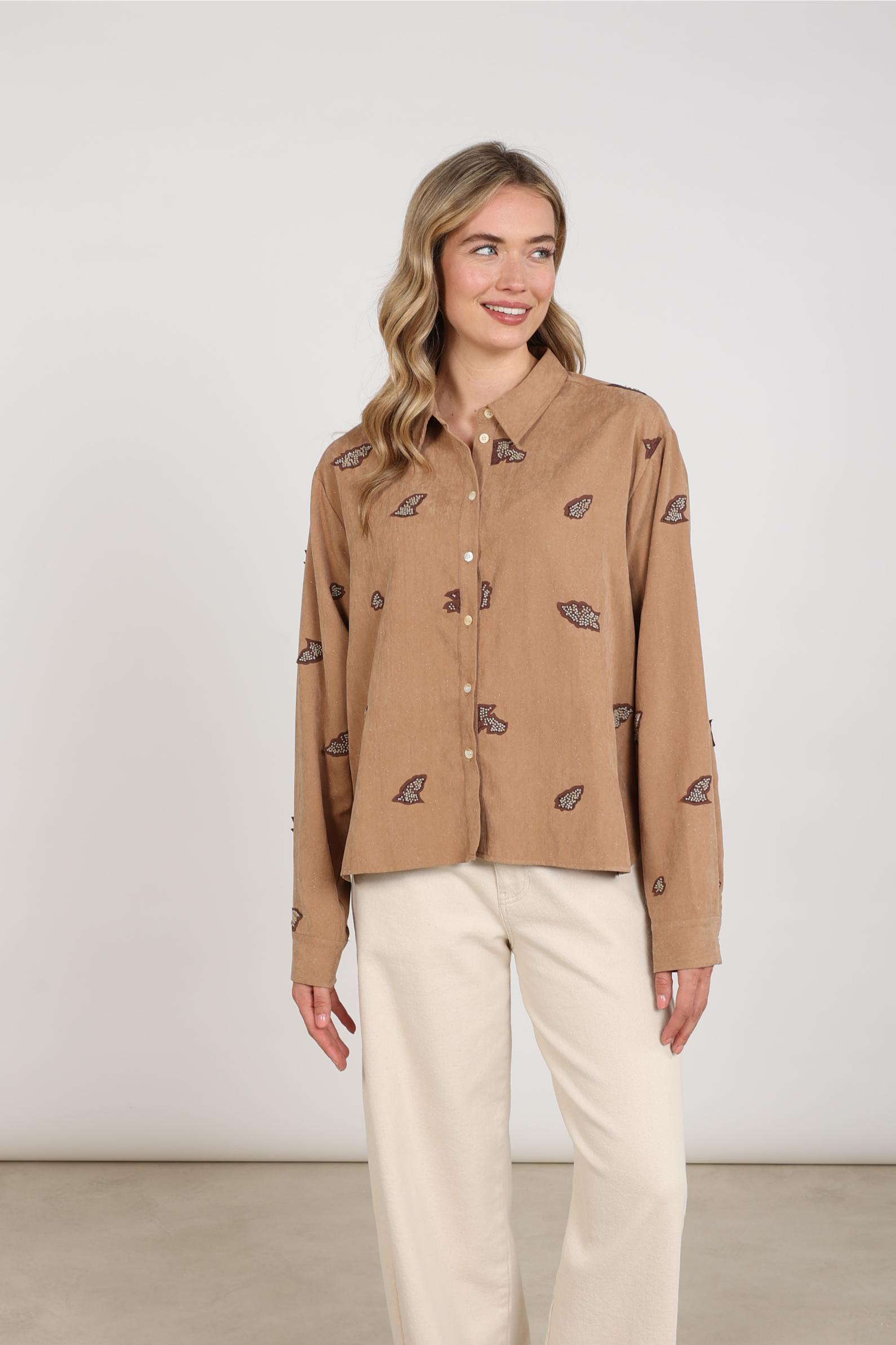 Noor Blouse Beads | Toffee