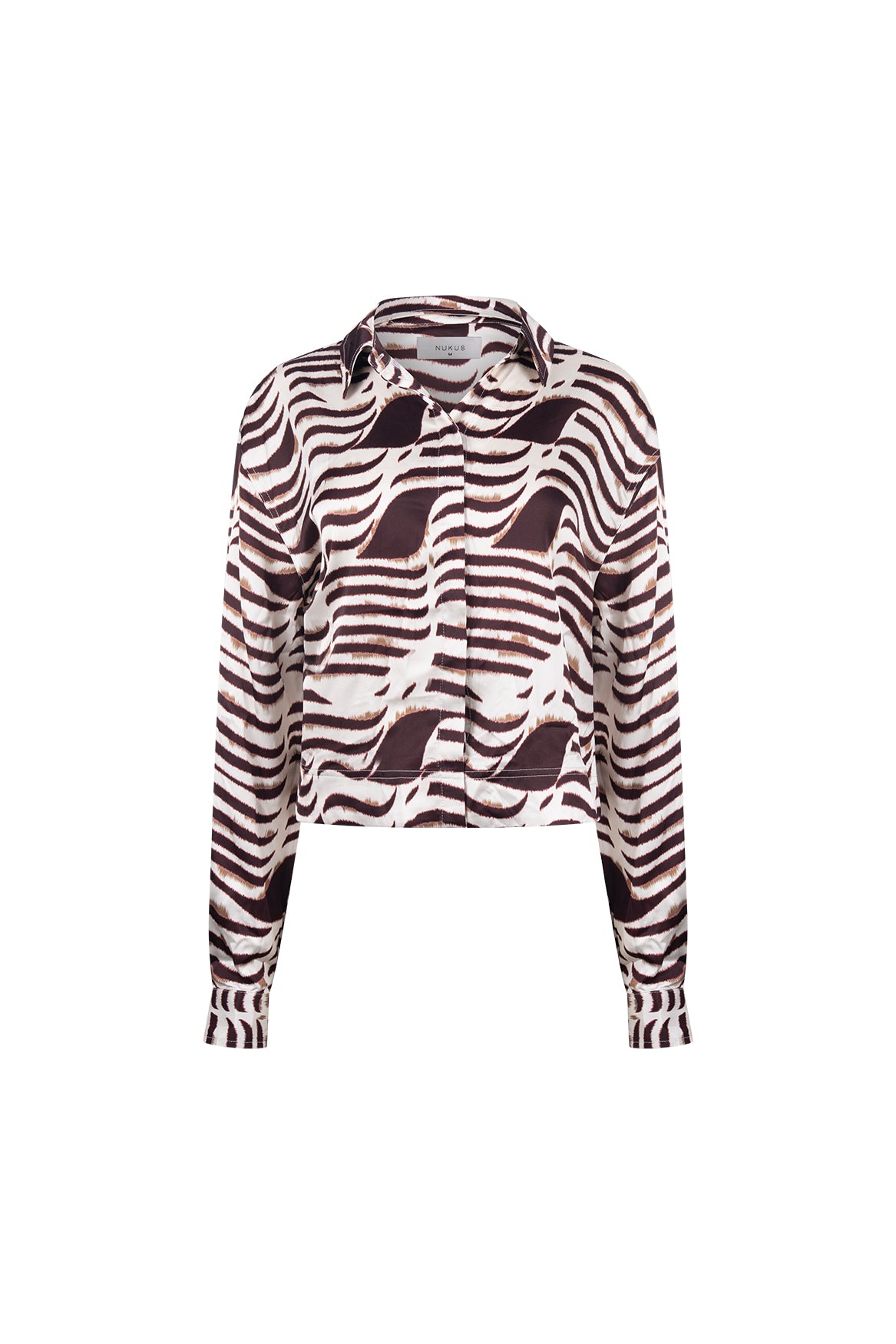 Adora Blouse Zebra | Offwhite/Cherry