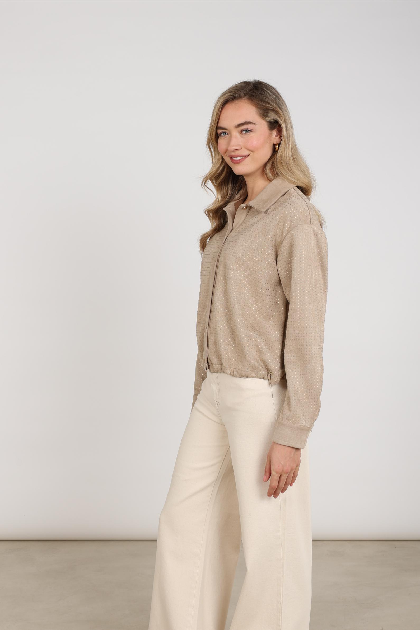 Newport Blouse Studs | Sand/Gold