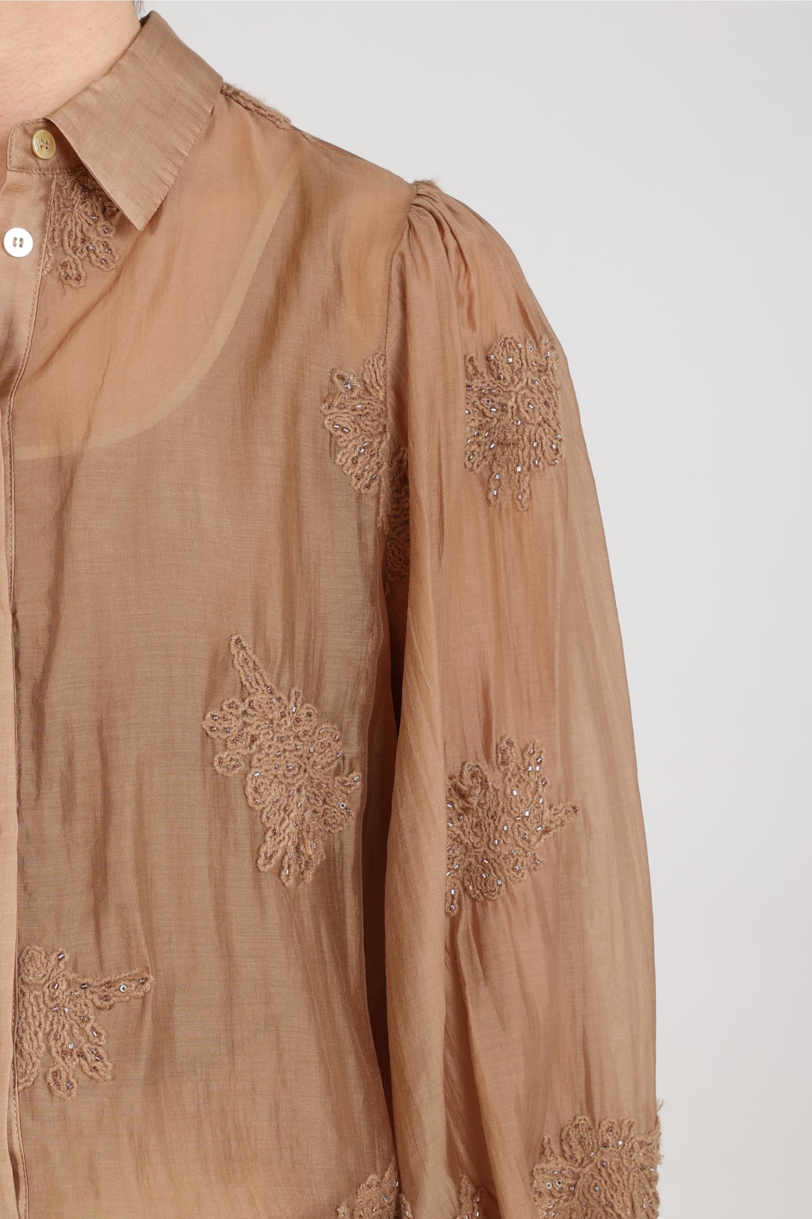 Milanova Blouse Embroidery | Toffee
