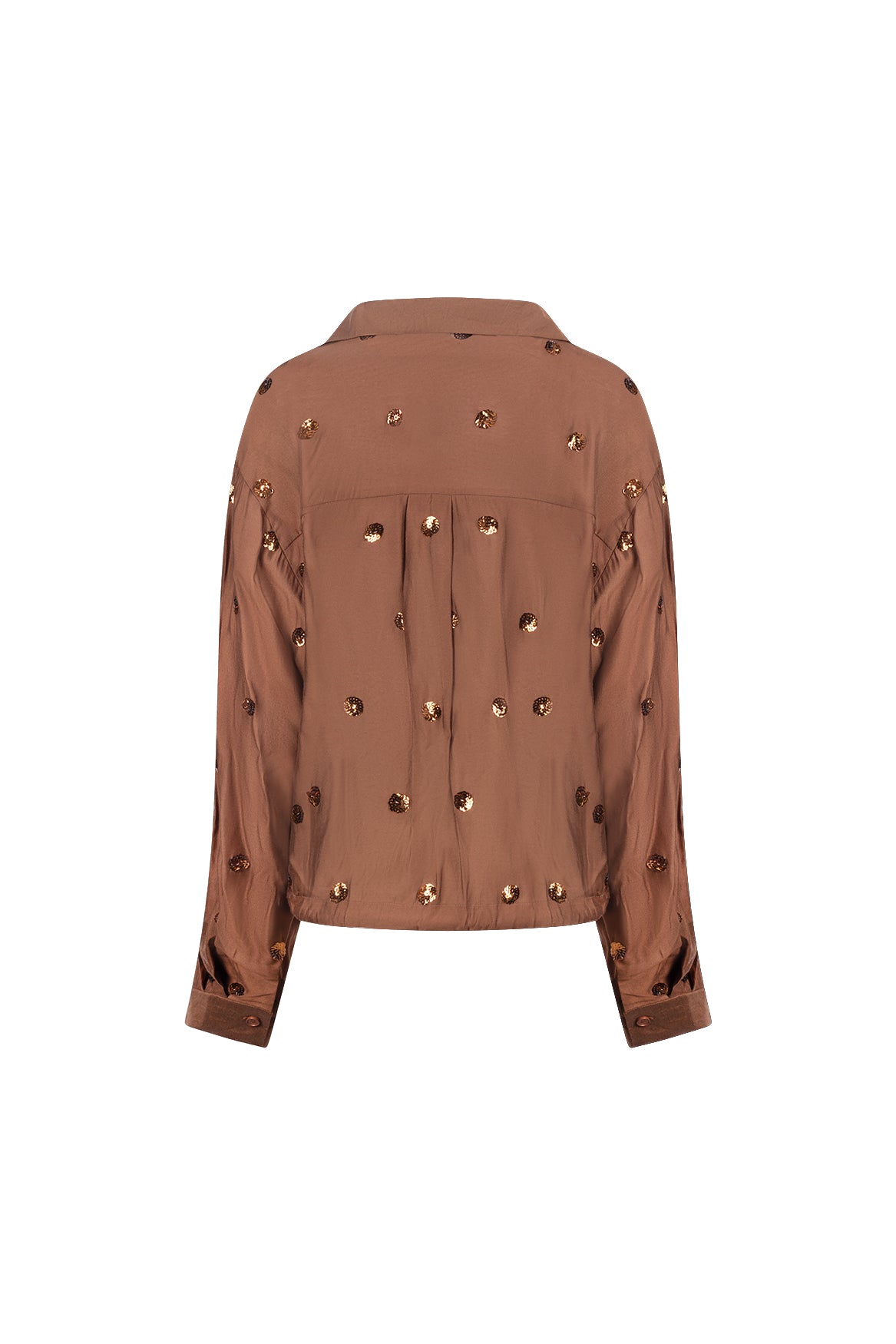 Anika Blouse Paillet | Espresso