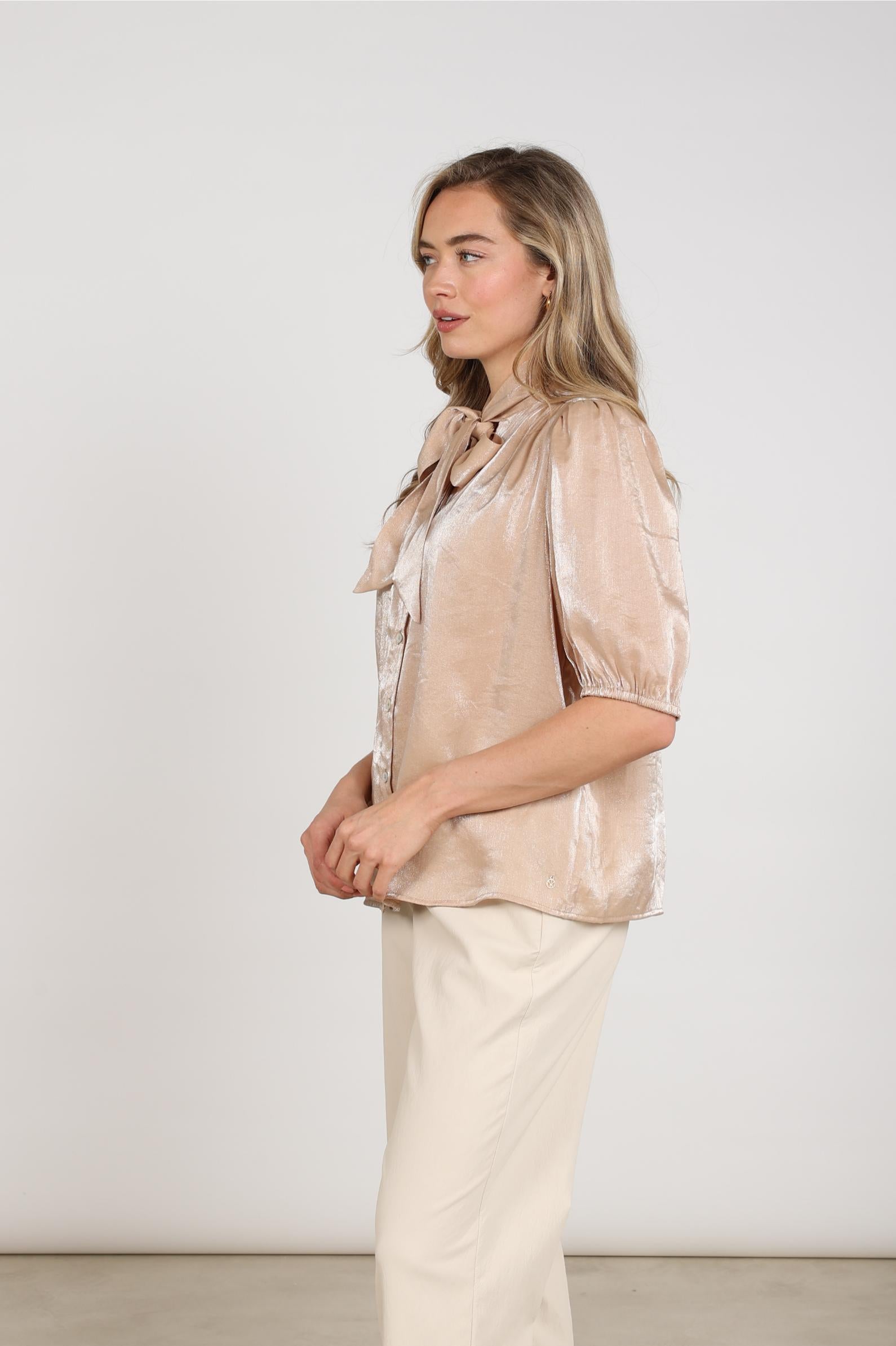 Alberta Blouse Bow | Sand