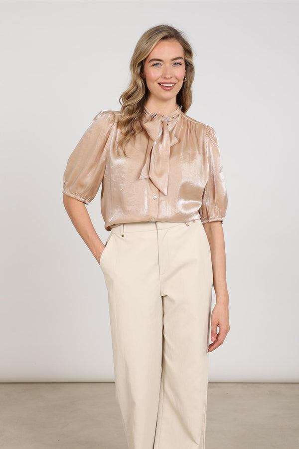 Alberta Blouse Bow | Sand